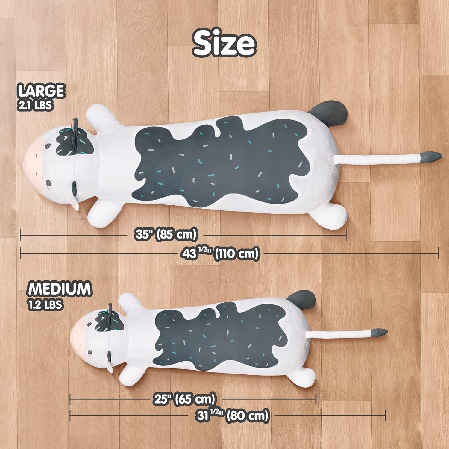 Mewaii Cow Plush Body Pillow 35