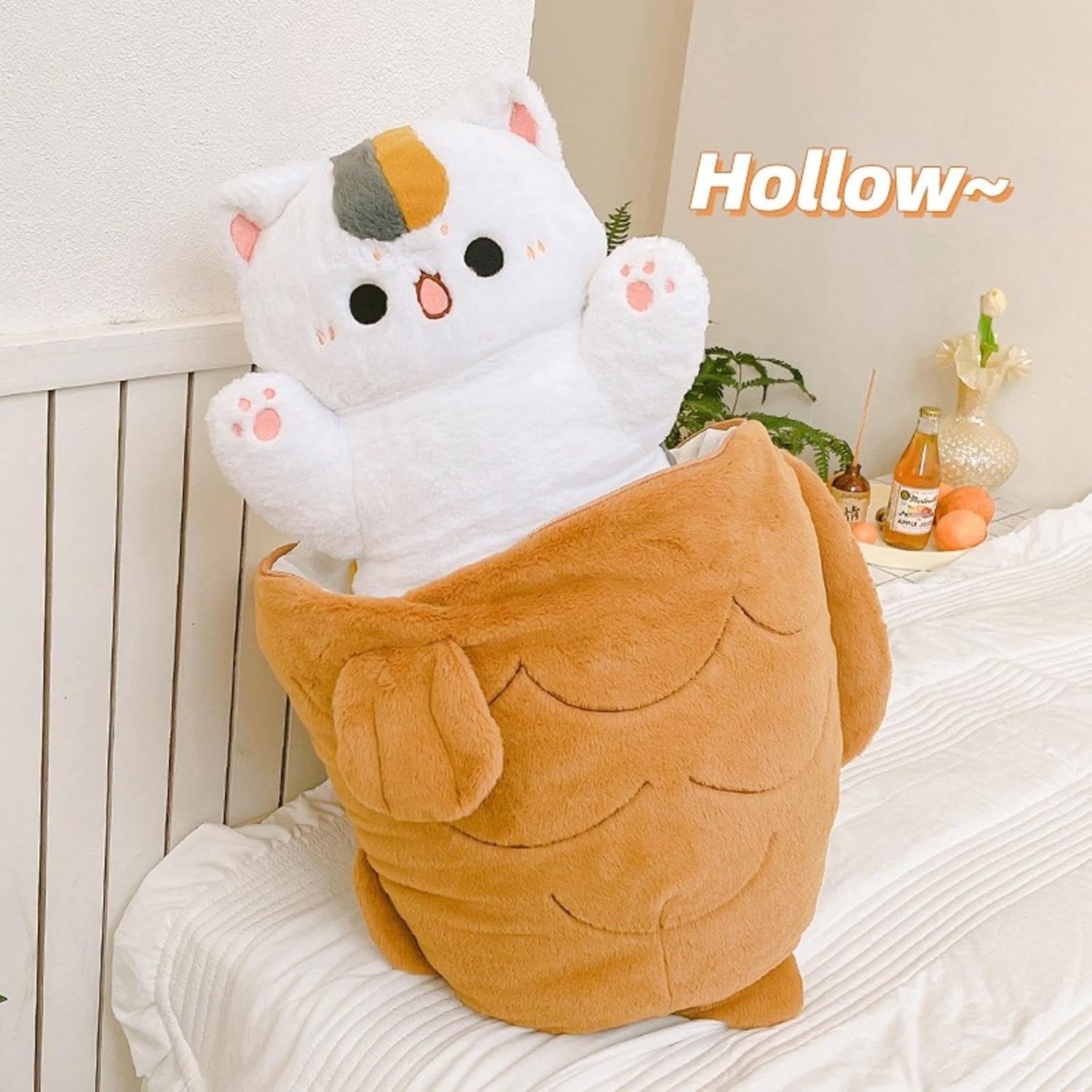 Taiyaki Cat Plush Pillow 118 Inch