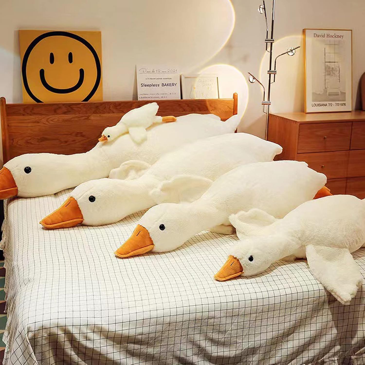 Swan Weighted Plush Animal Toy