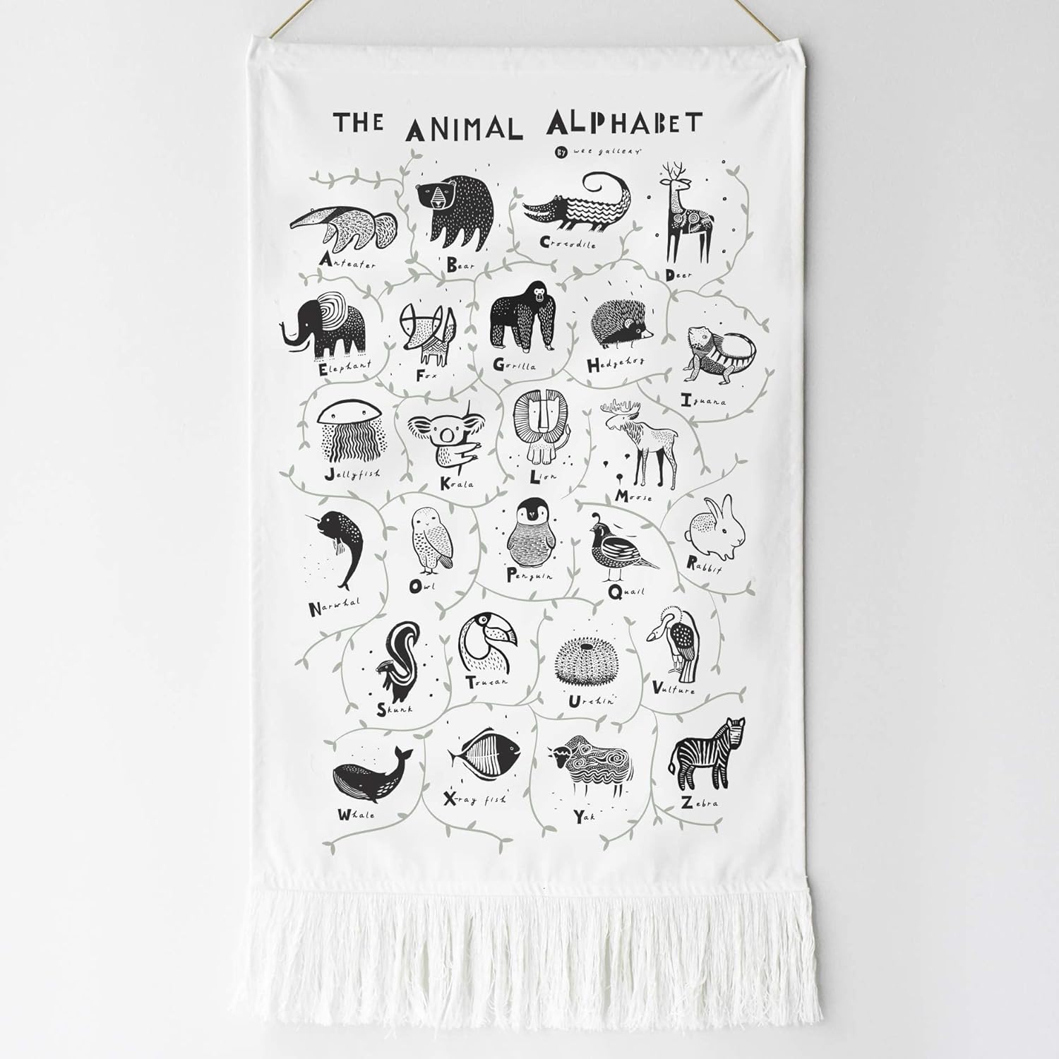 Wee Gallery Animal Alphabet Tapestry 1