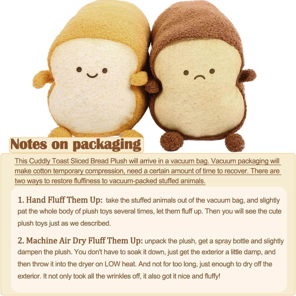 DENTRUN Toast Plush Pillow 15