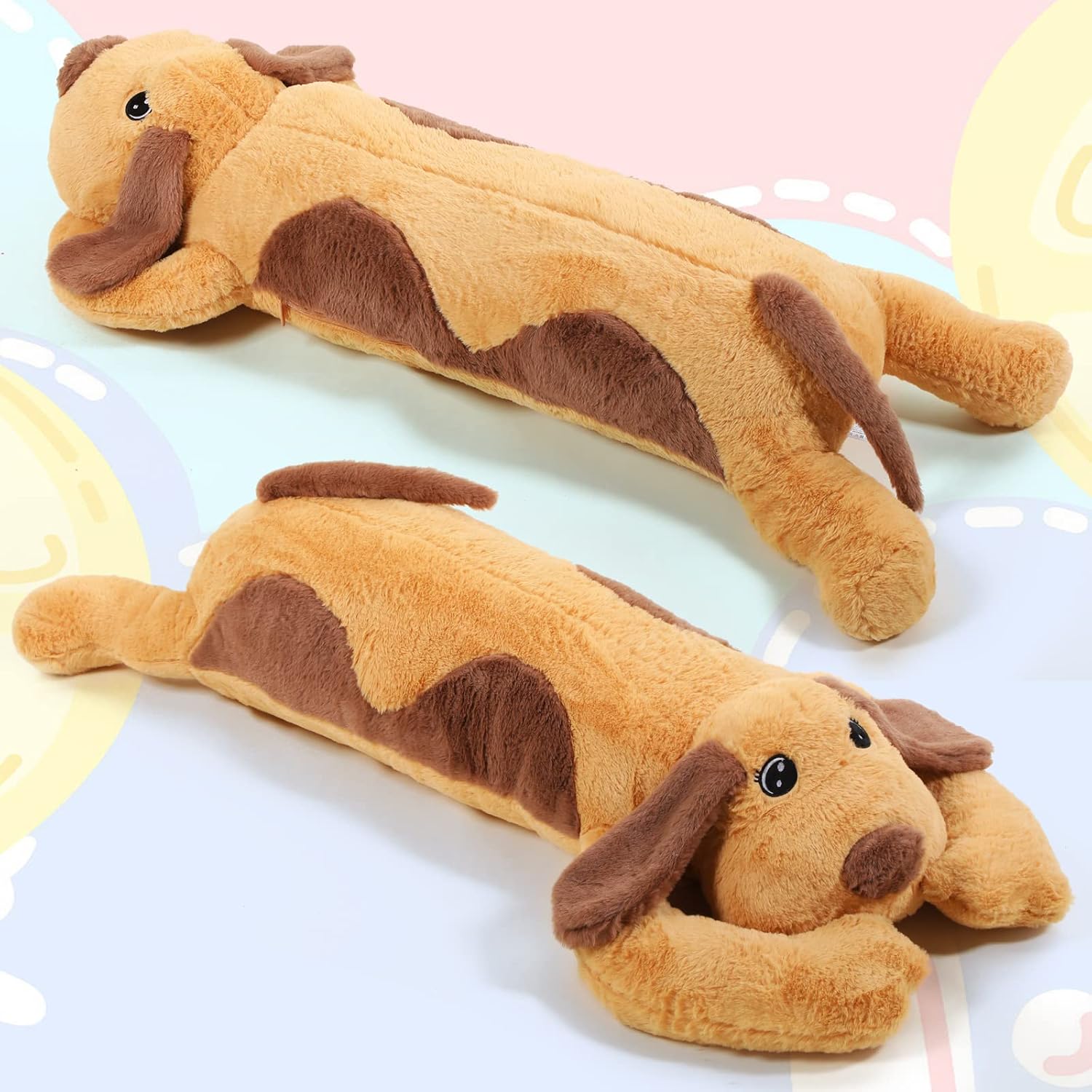 Queekay Plush Dog Pillow for Adults and Kids