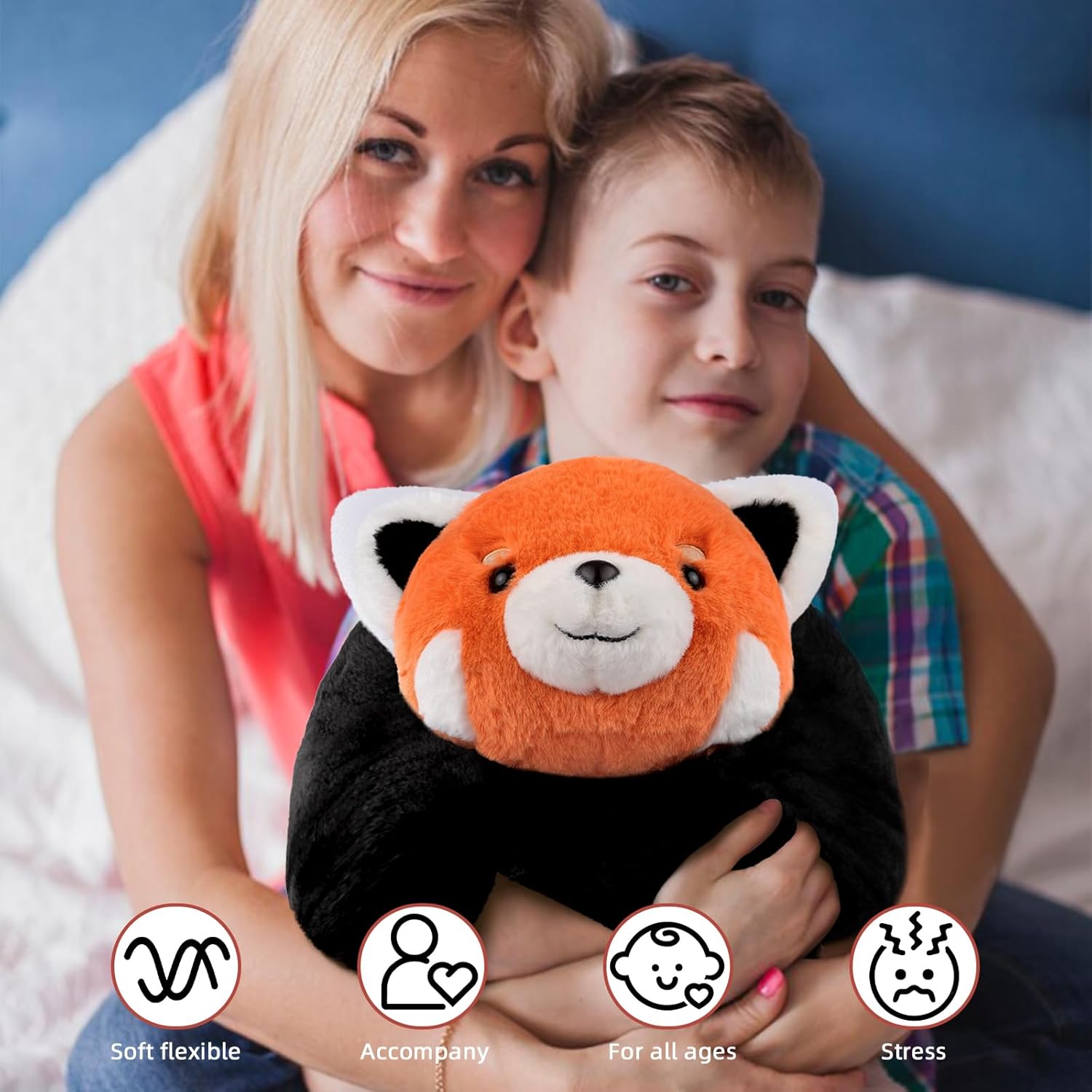 Niuniu Daddy Weighted Red Panda Plush Pillow 1