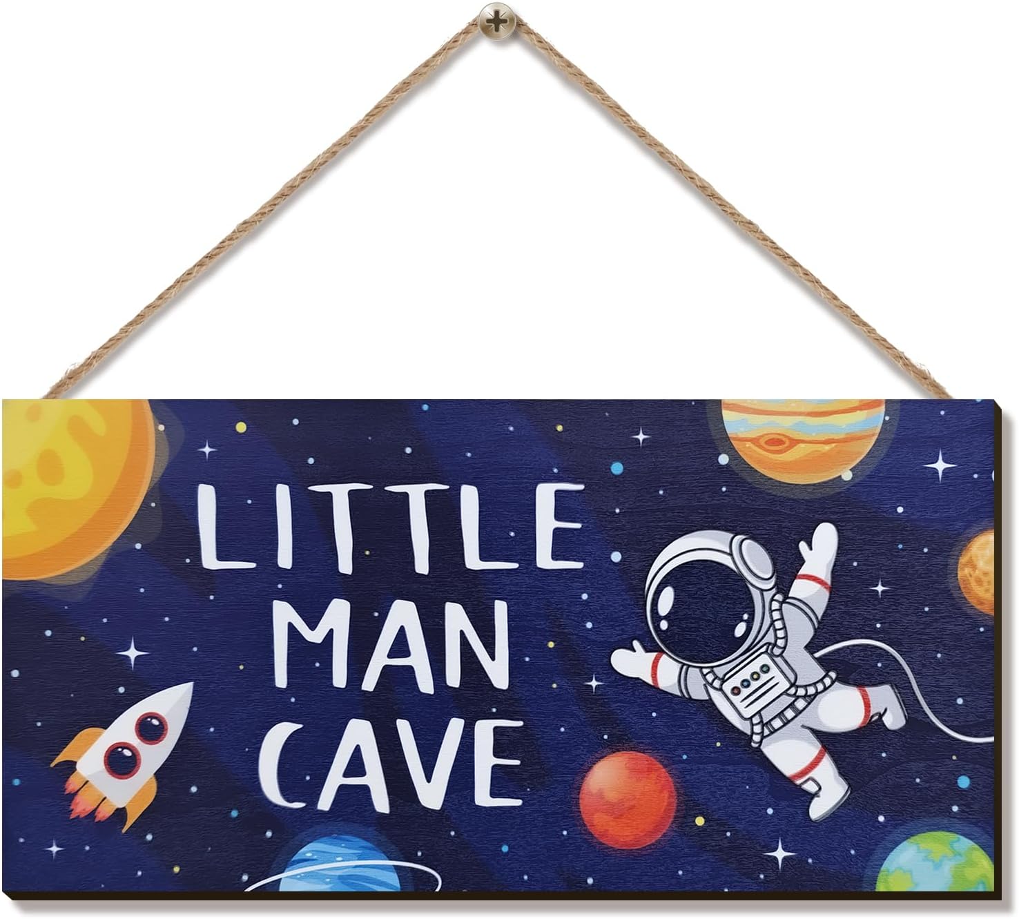 ZIEYOMI Little Man Cave Space Sign