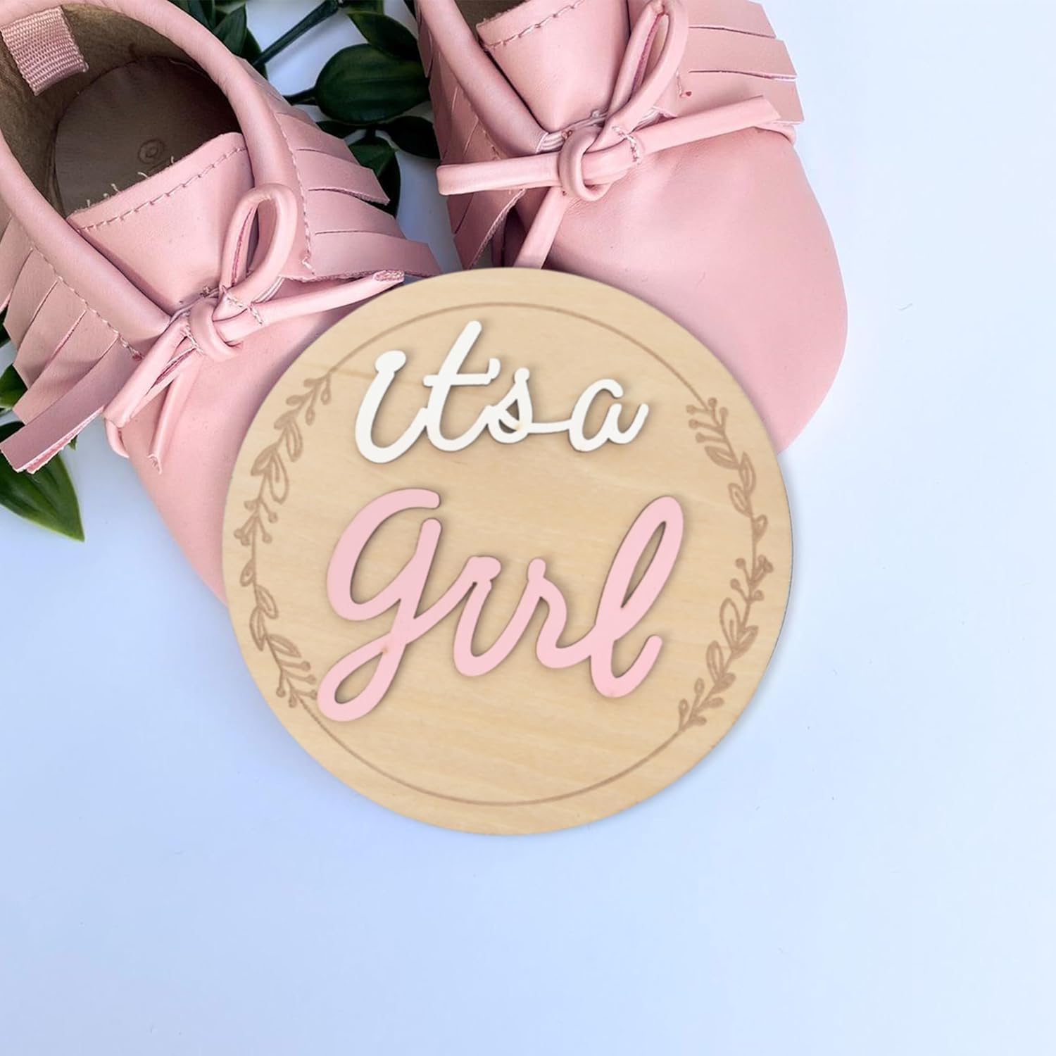 Gender Reveal Wooden Sign - Its A Boy Girl