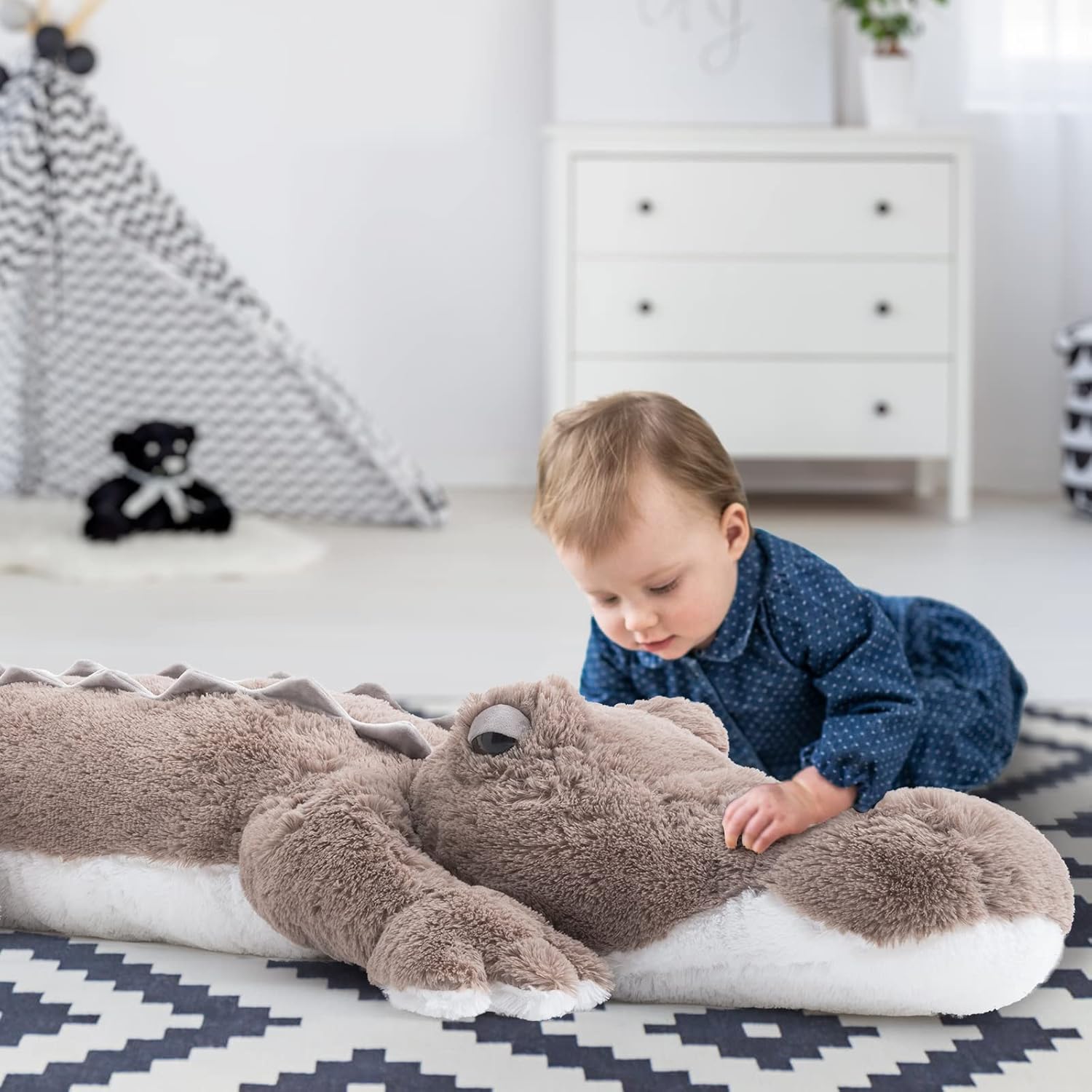 MorisMos 46 Inch Giant Alligator Plush