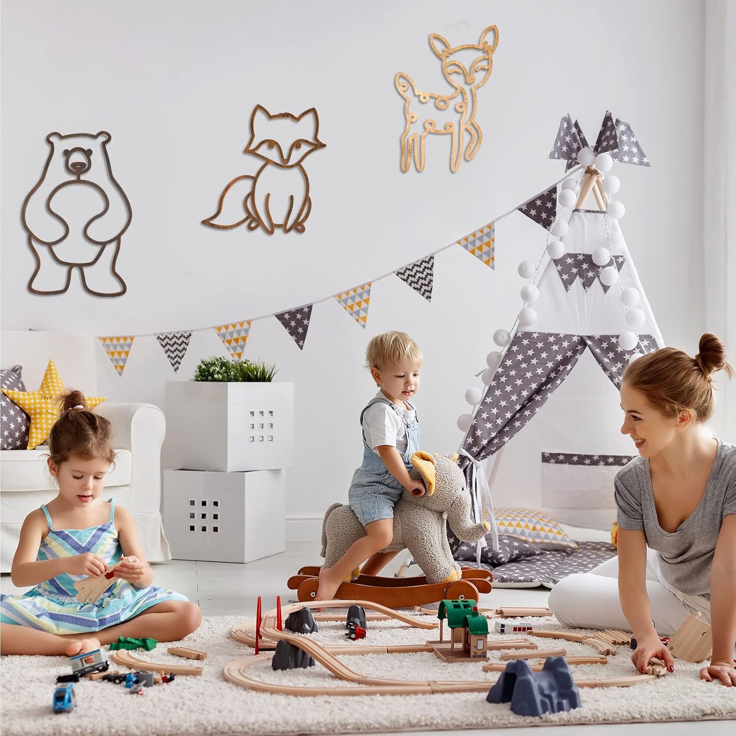 Yulejo 3 Piece Jungle Theme Wall Decor Set