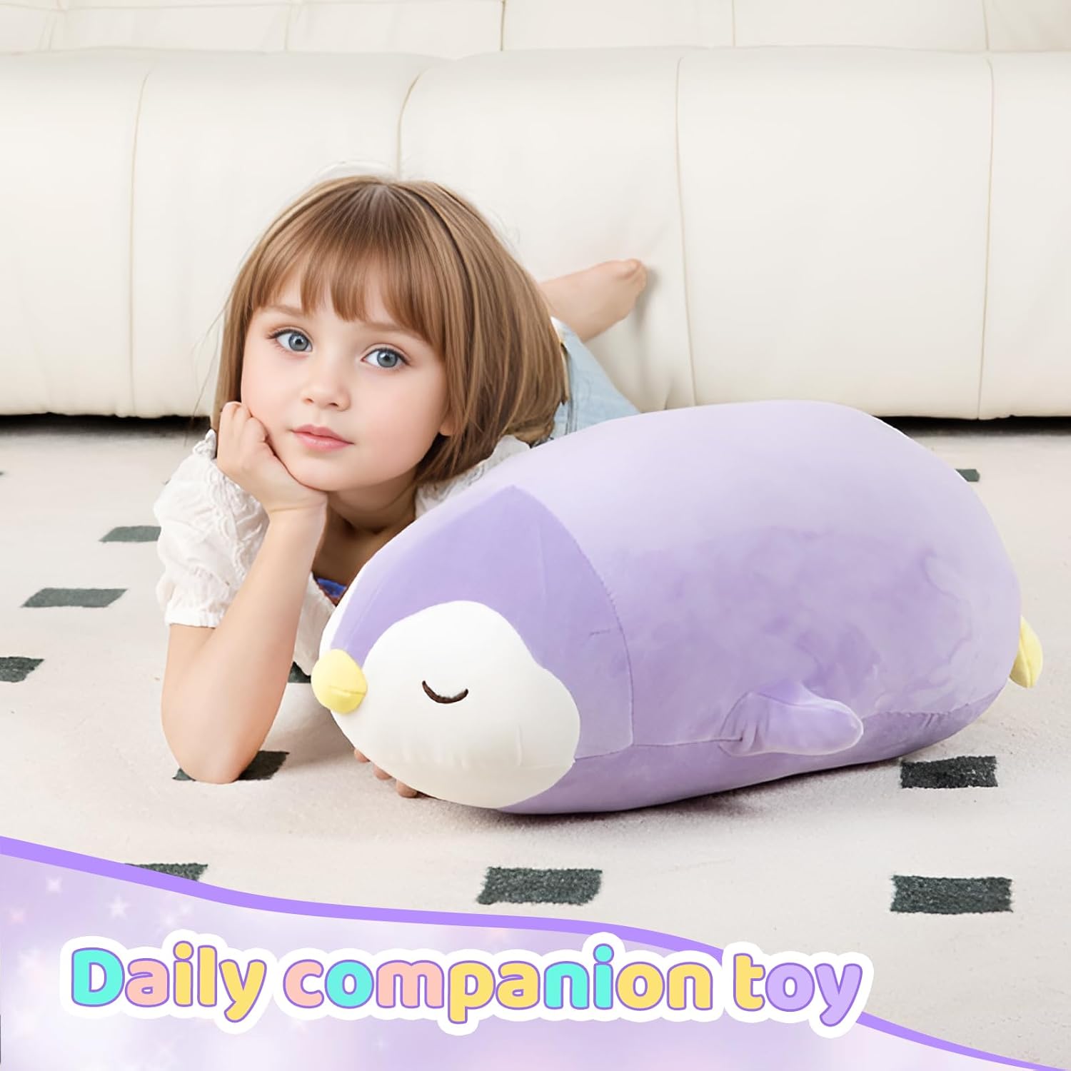 22 Inch Penguin Plush Pillow Toy 1