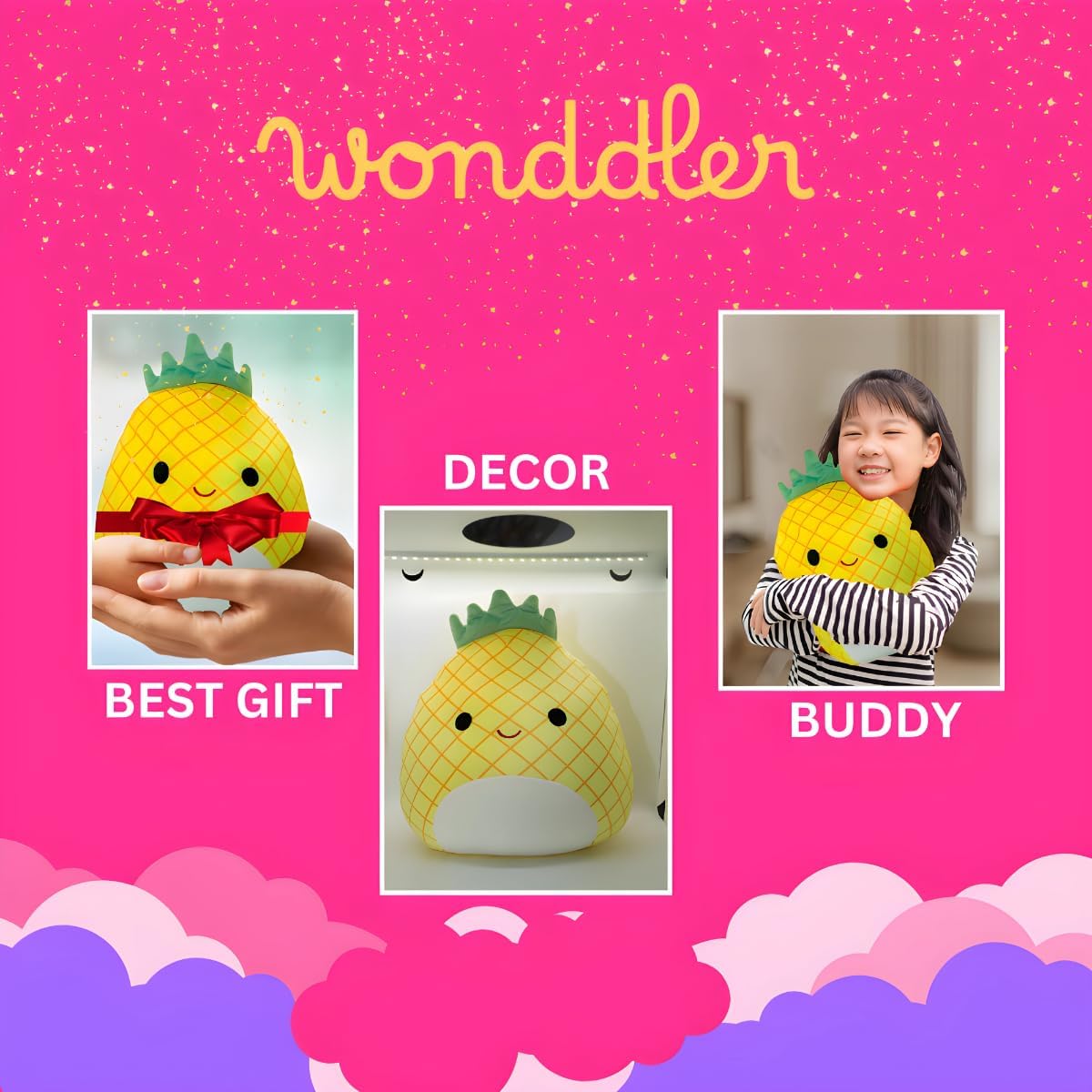 12 Inch Cute Pineapple Plush Pillow