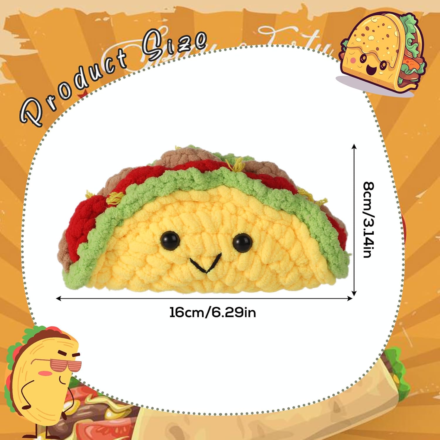 Emotional Support Taco Plush Toy