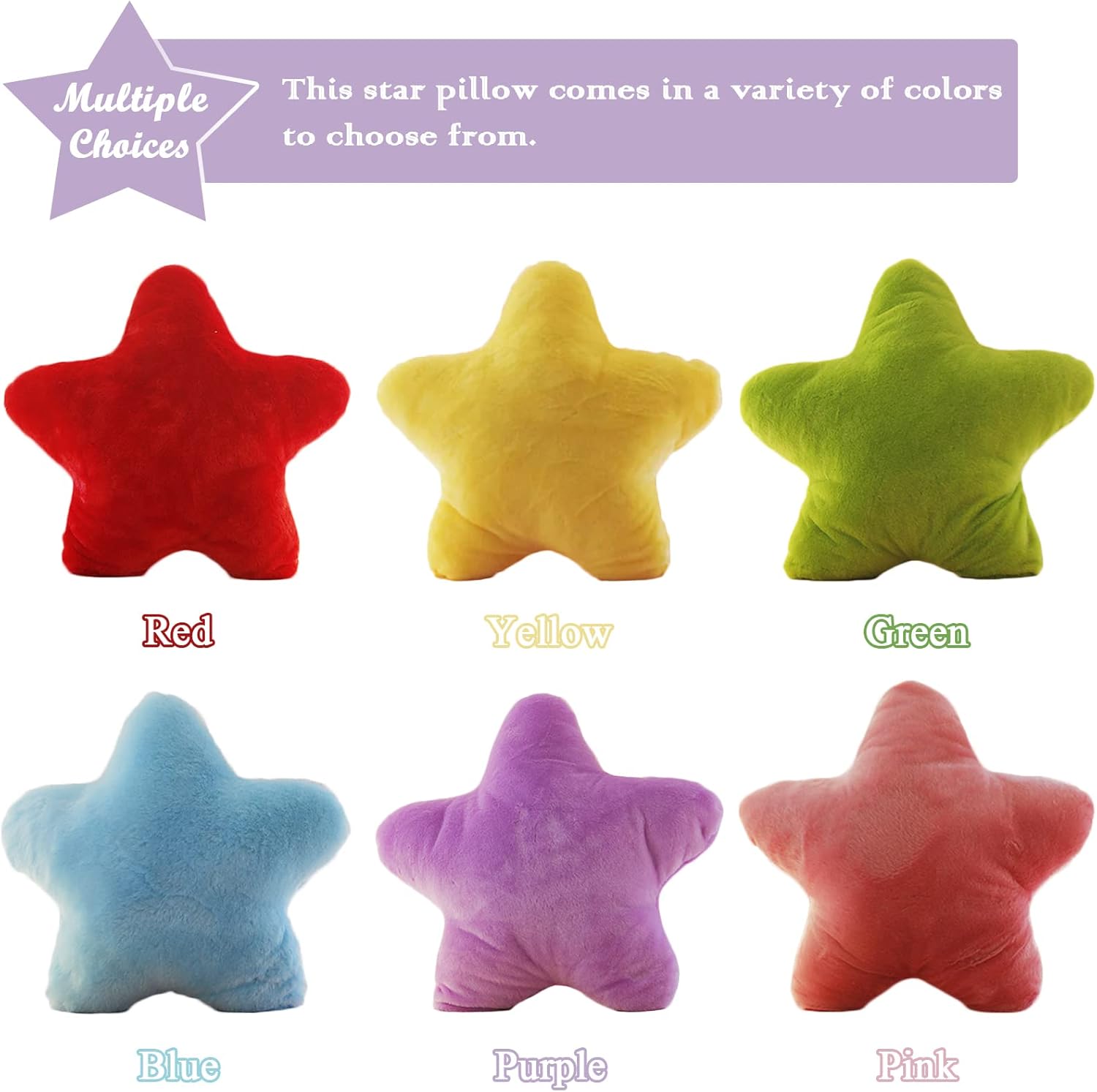 Star Pillow Plush Purple Cute Toy for Kids 157 Inch 1