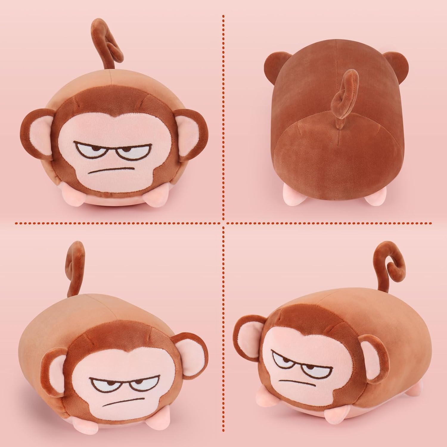 Achwishap Monkey Plush Throw Pillow