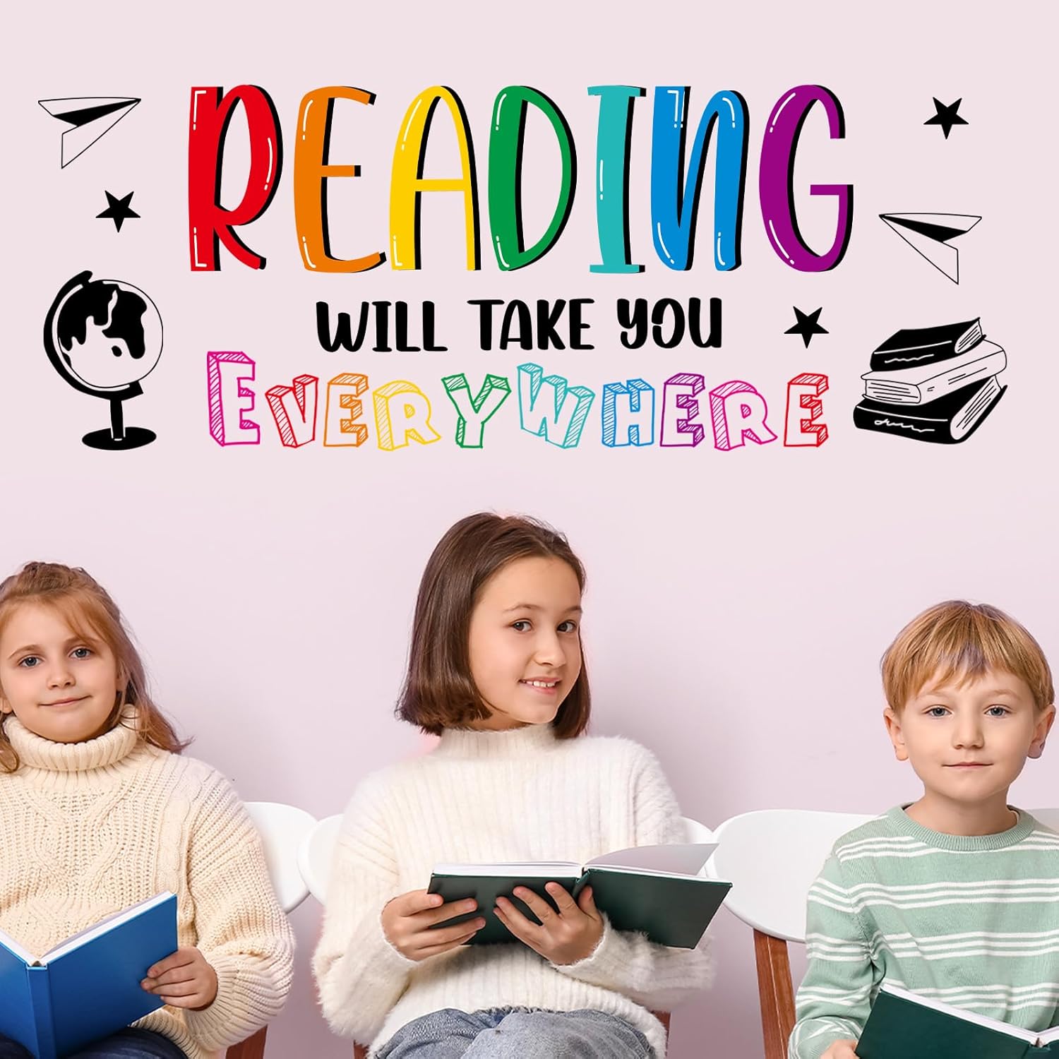 Reading Wall Stickers Classroom Decor