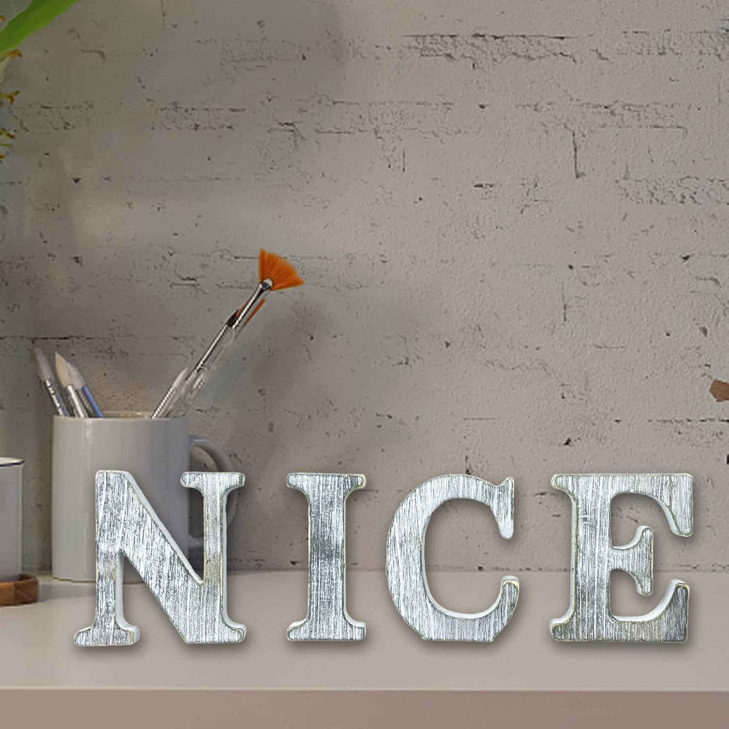 4 Inch Unfinished Wood Letters for Wall Decor