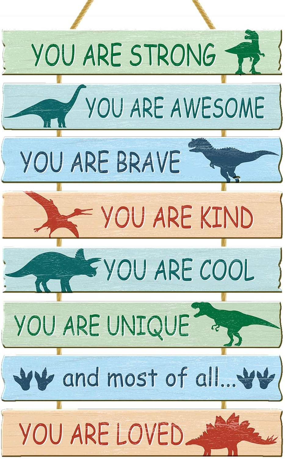 Dinosaur Room Decor Wall Plaque for Boys