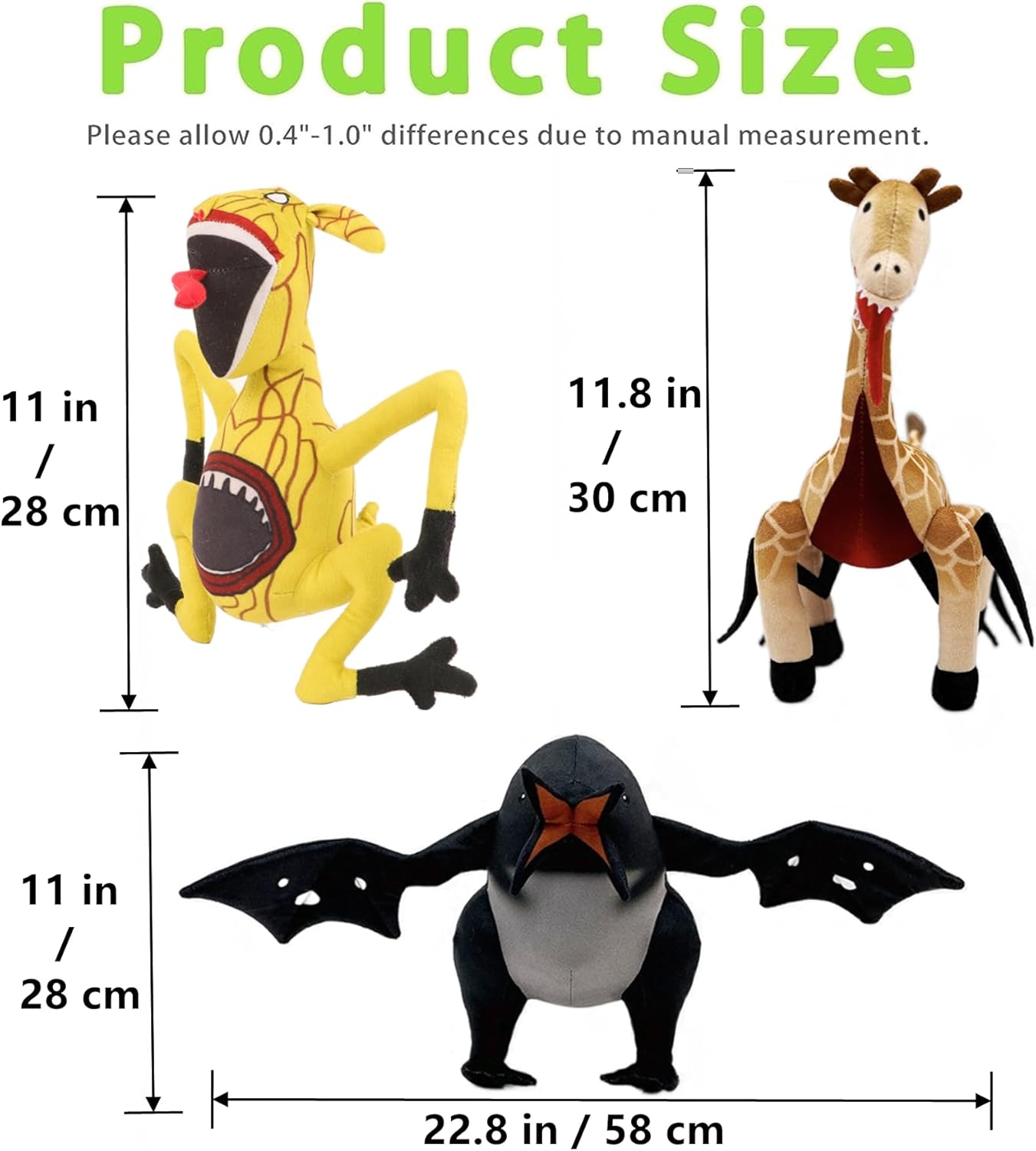 Zoochosis Plush Figures Giraffes and Penguins Dolls