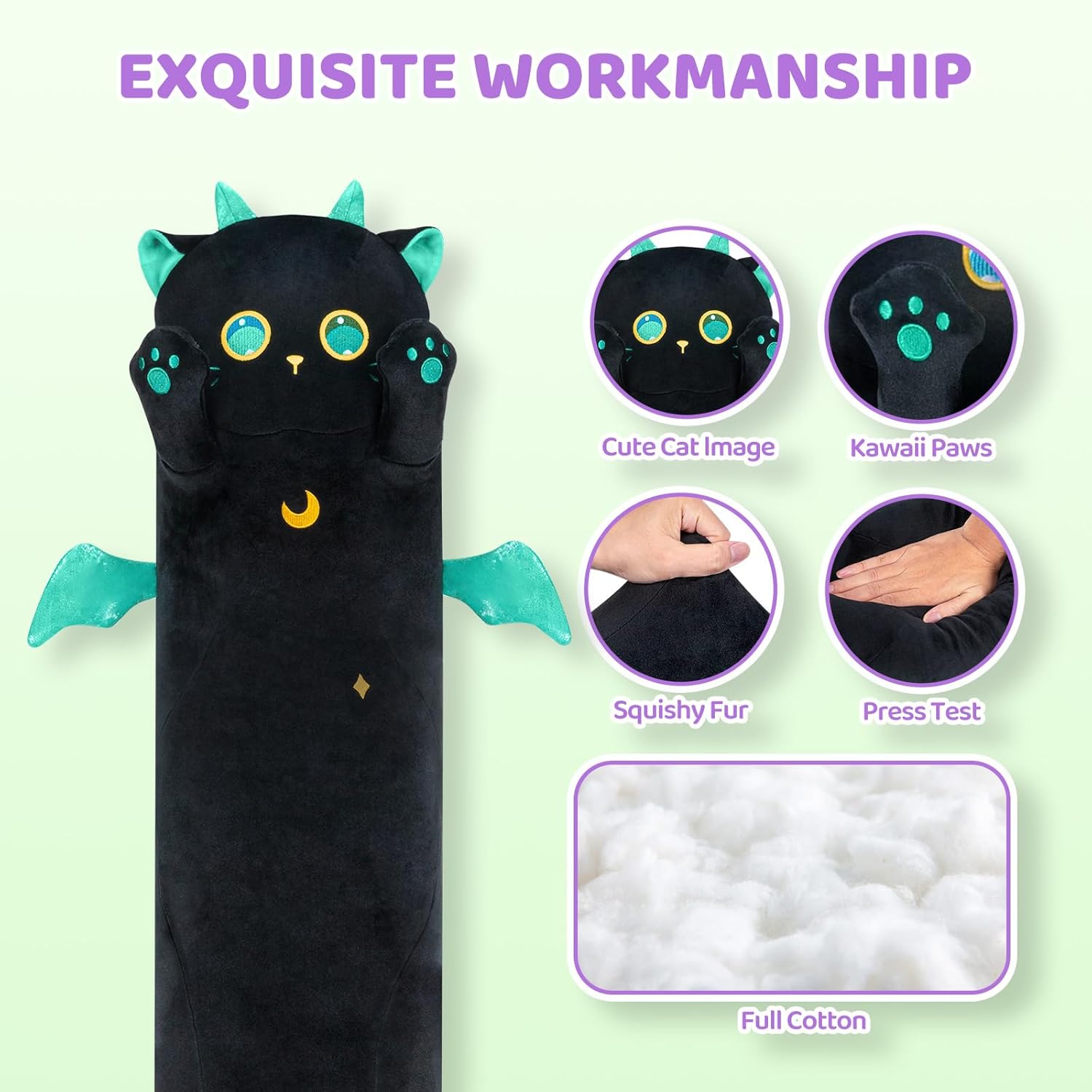 Mewaii Long Cat Plush Body Pillow