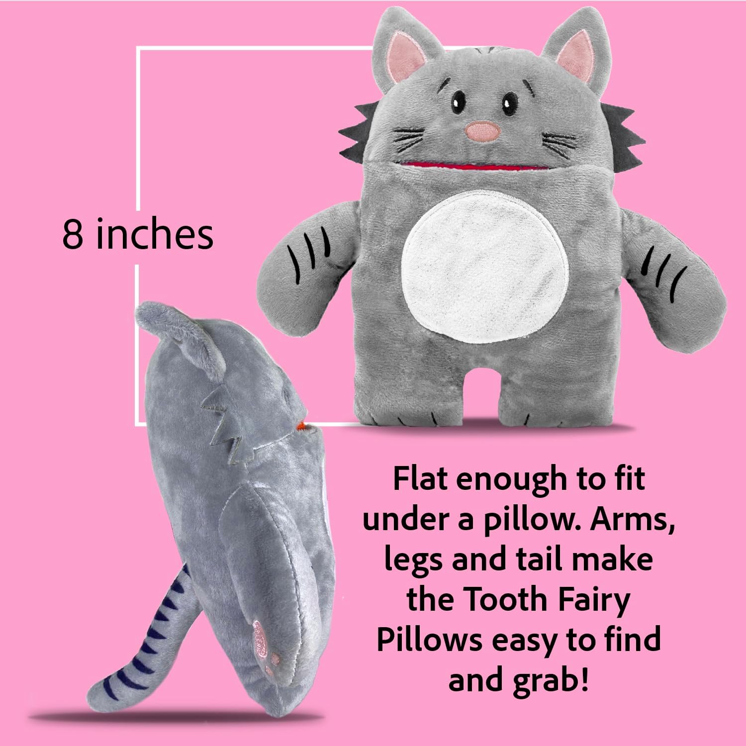 Tooth Fairy Pillow with Large Pocket Mouth