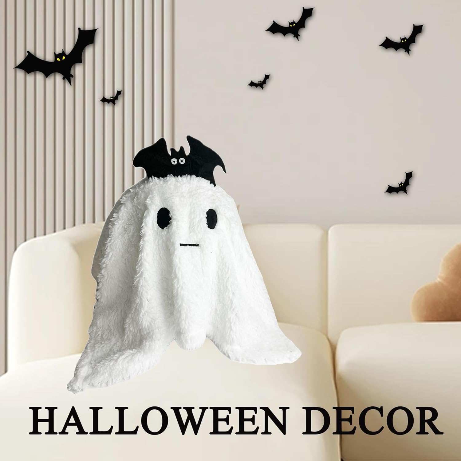Cute 98 Inch Halloween Ghost Plush Toy