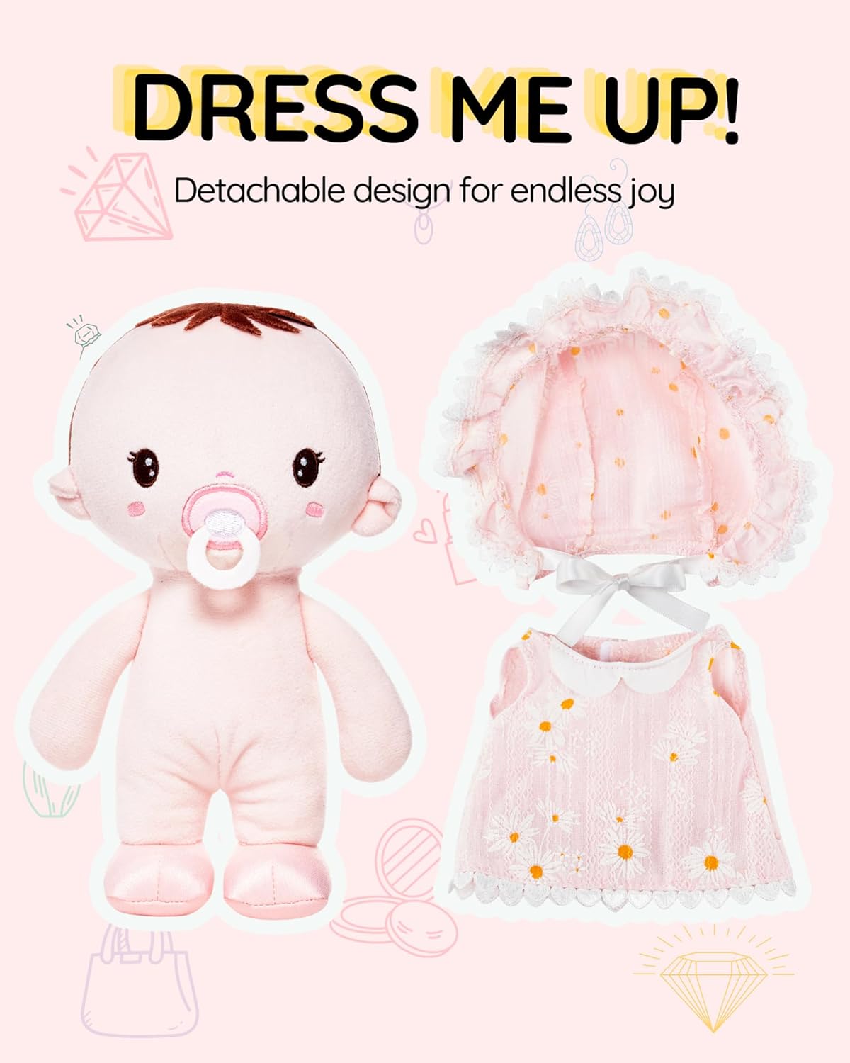 Soft Baby Doll Toy for 1 Year Old Girl