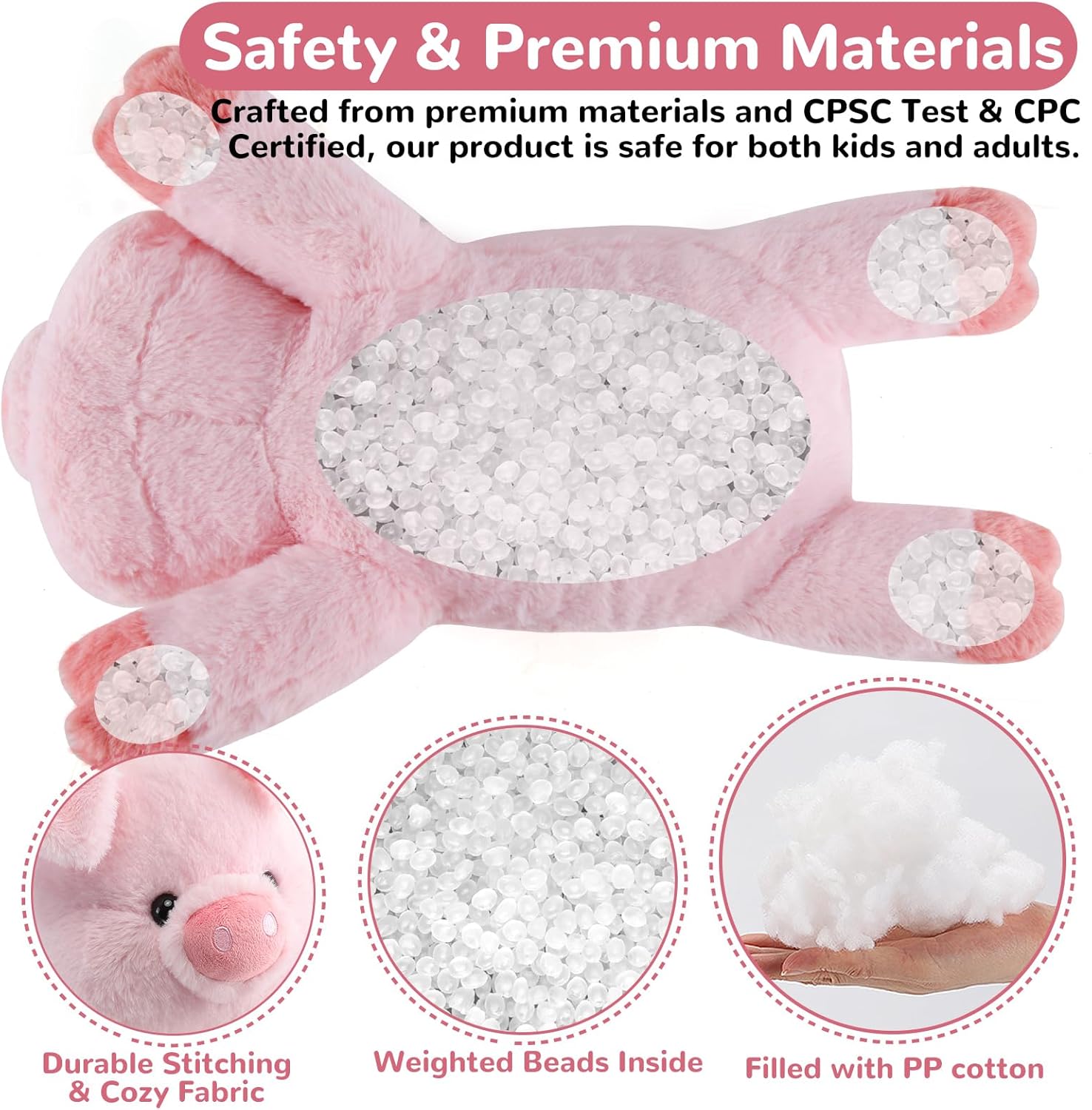 Meowtastic Weighted Plush Pig