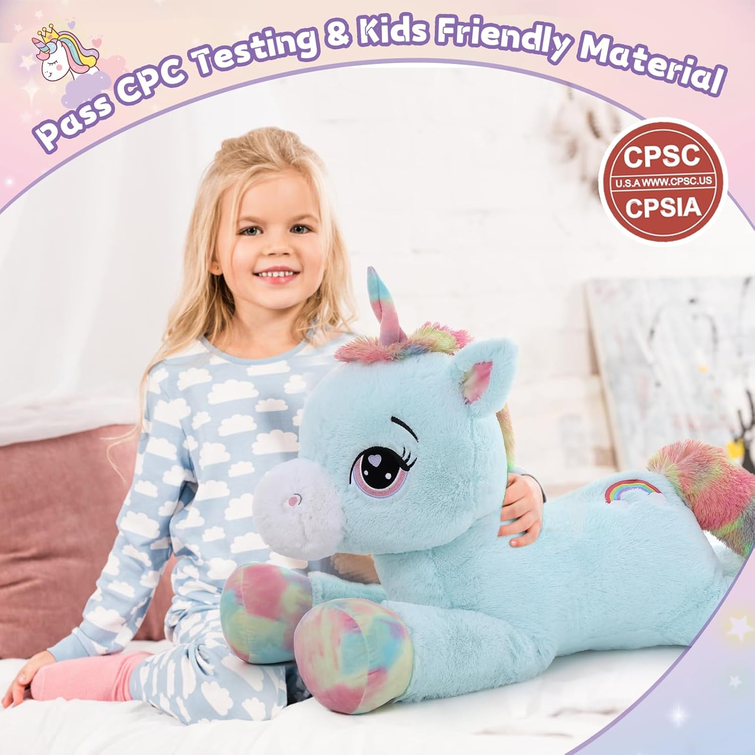 MaoGoLan 43 Big Unicorn Plush Pillow