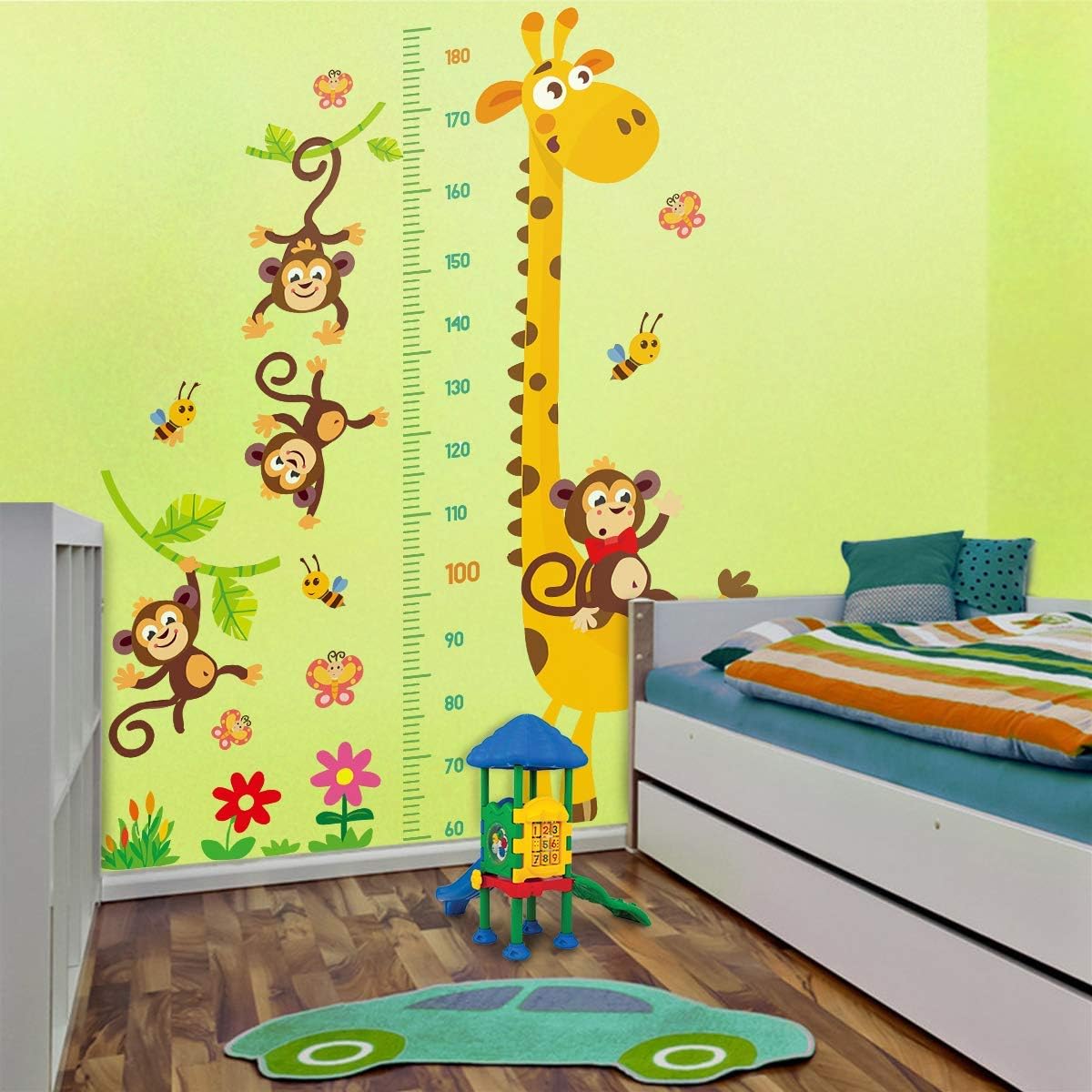 DEKOSH Giraffe Monkeys Kids Height Chart