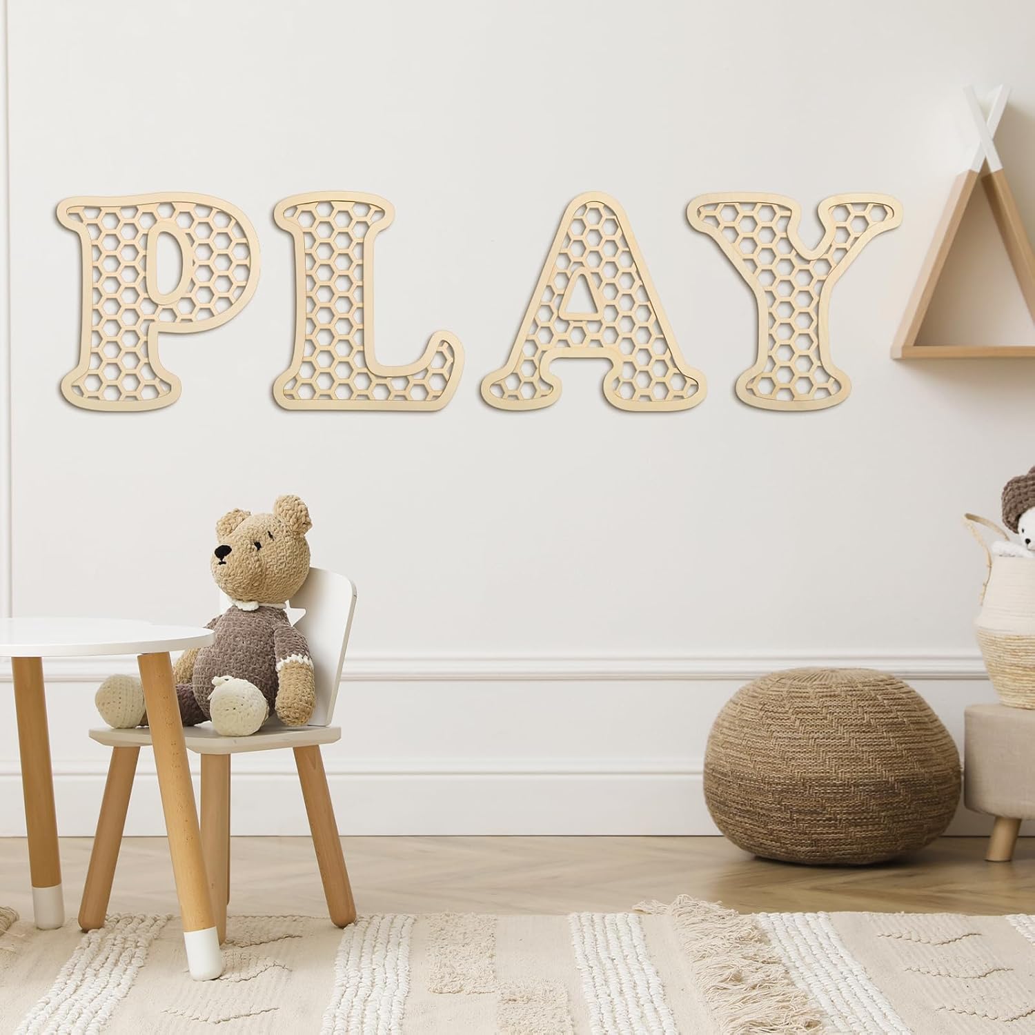 RattanView Wooden Letters Wall Decor Set