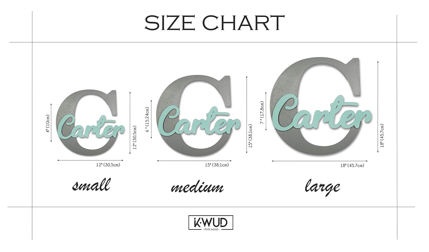 Custom Personalized Wooden Name Sign for Boys and Girls