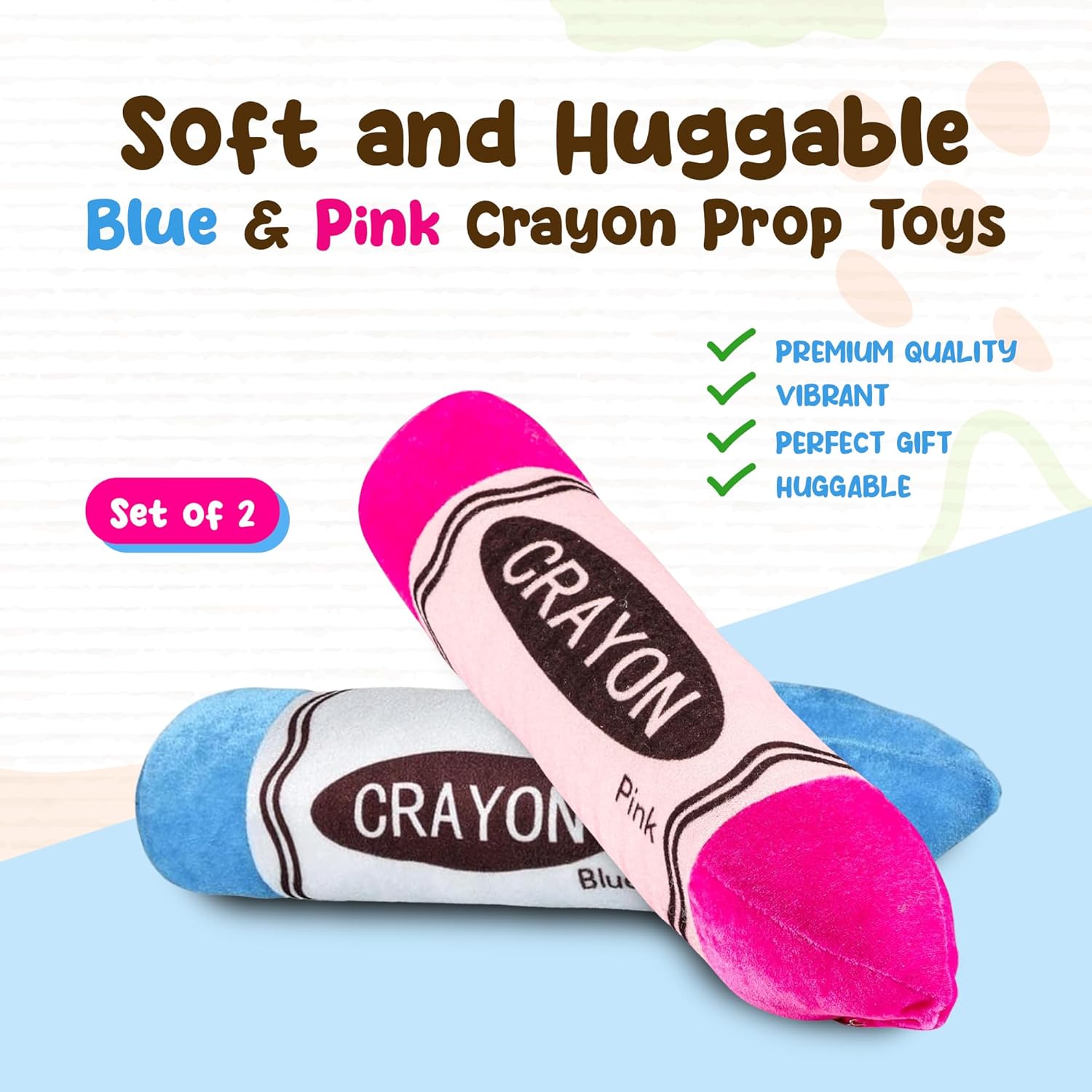 Forest Twelfth 14 Inch Stuffed Crayons Set