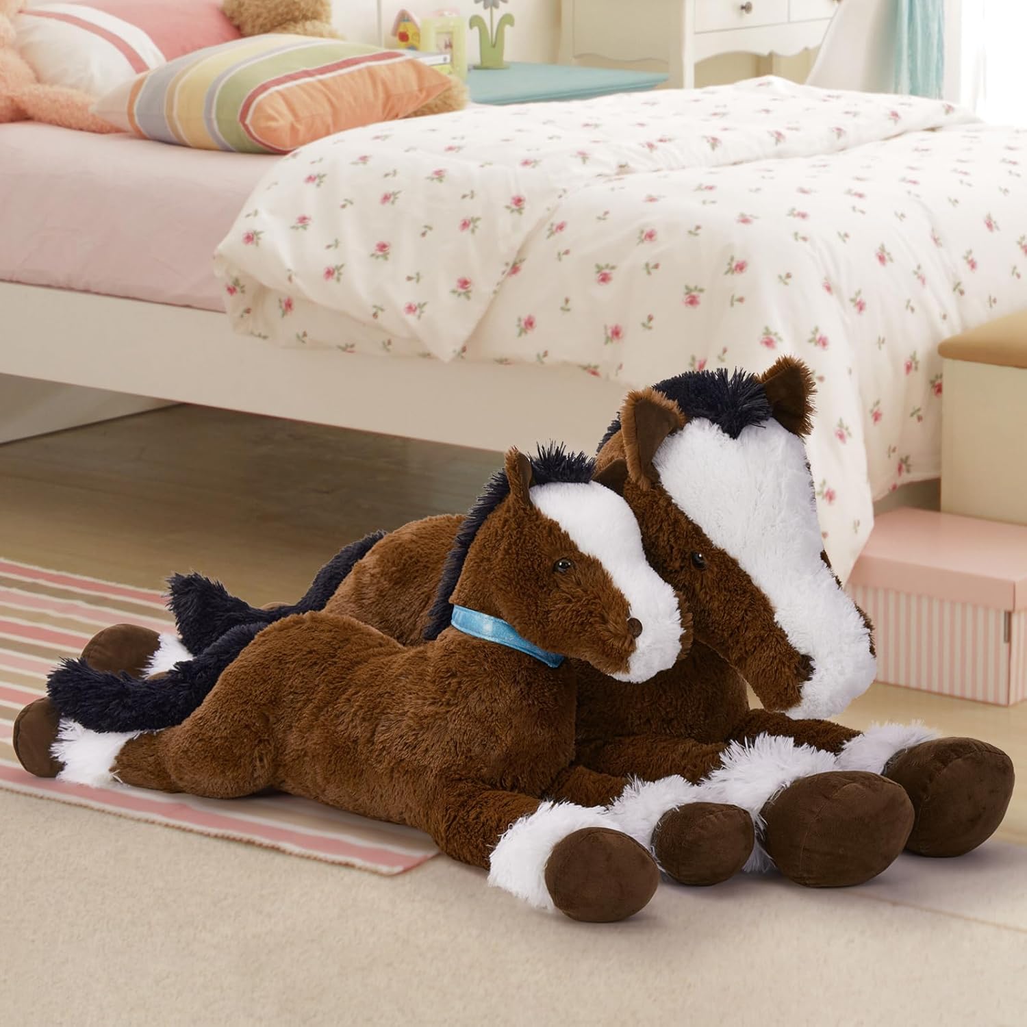 MaoGoLan Large Ridable Plush Horse Toy
