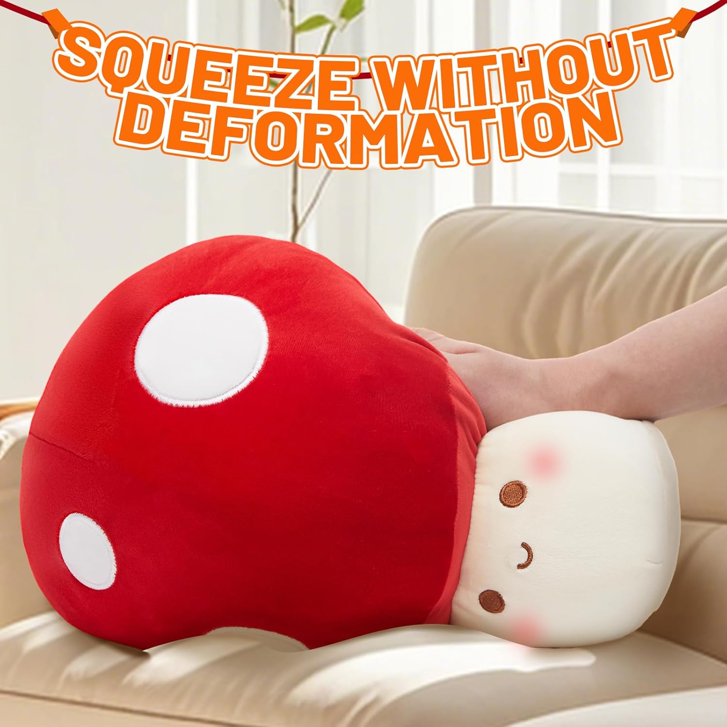 Yulefly 9-Inch Mushroom Pillow Plush