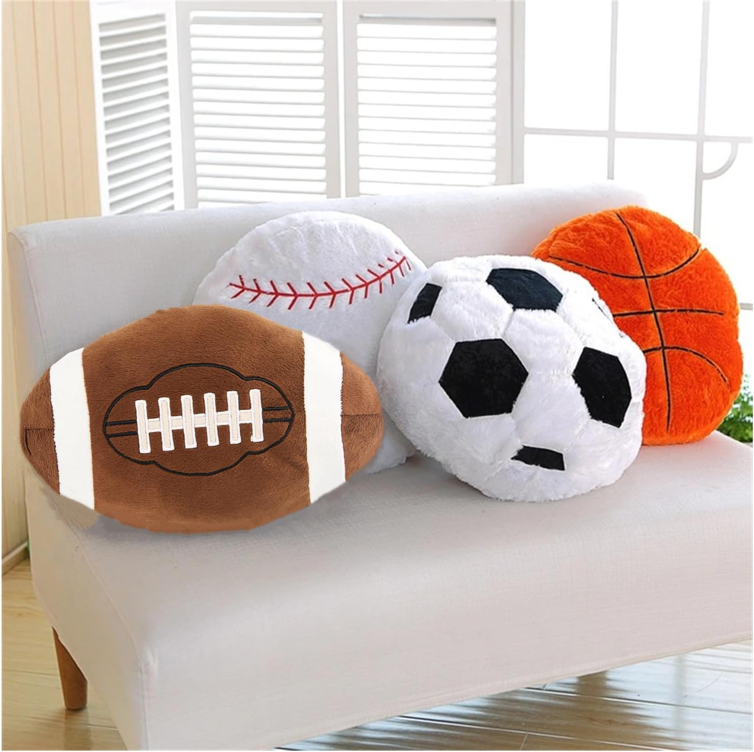 4 Piece Sports Throw Pillow Set