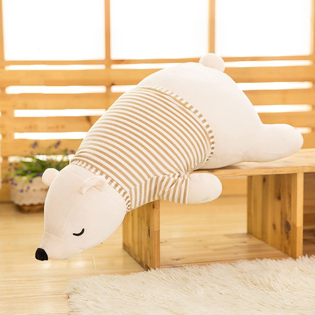MMTTAO 24 Inch Stuffed Polar Bear Plush Toy