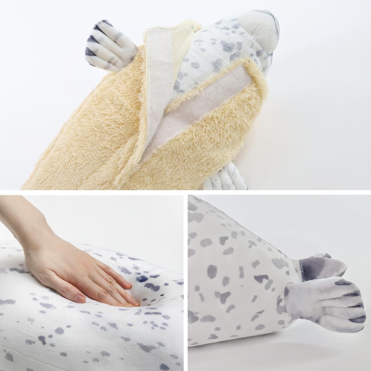 Chubby Blob Young Seal Plush Pillow Toy