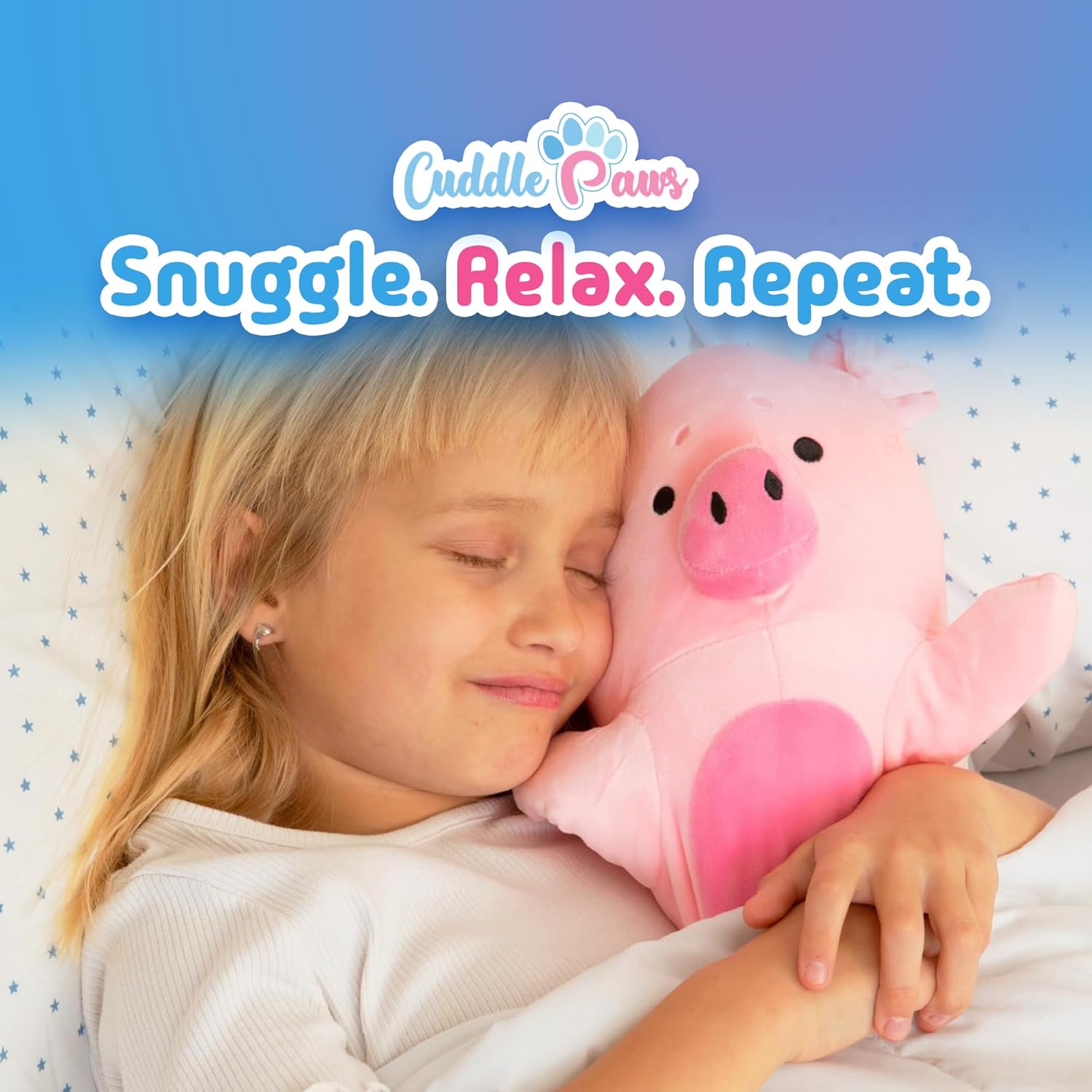 Cuddle Paws Big Pig Plush Pillow