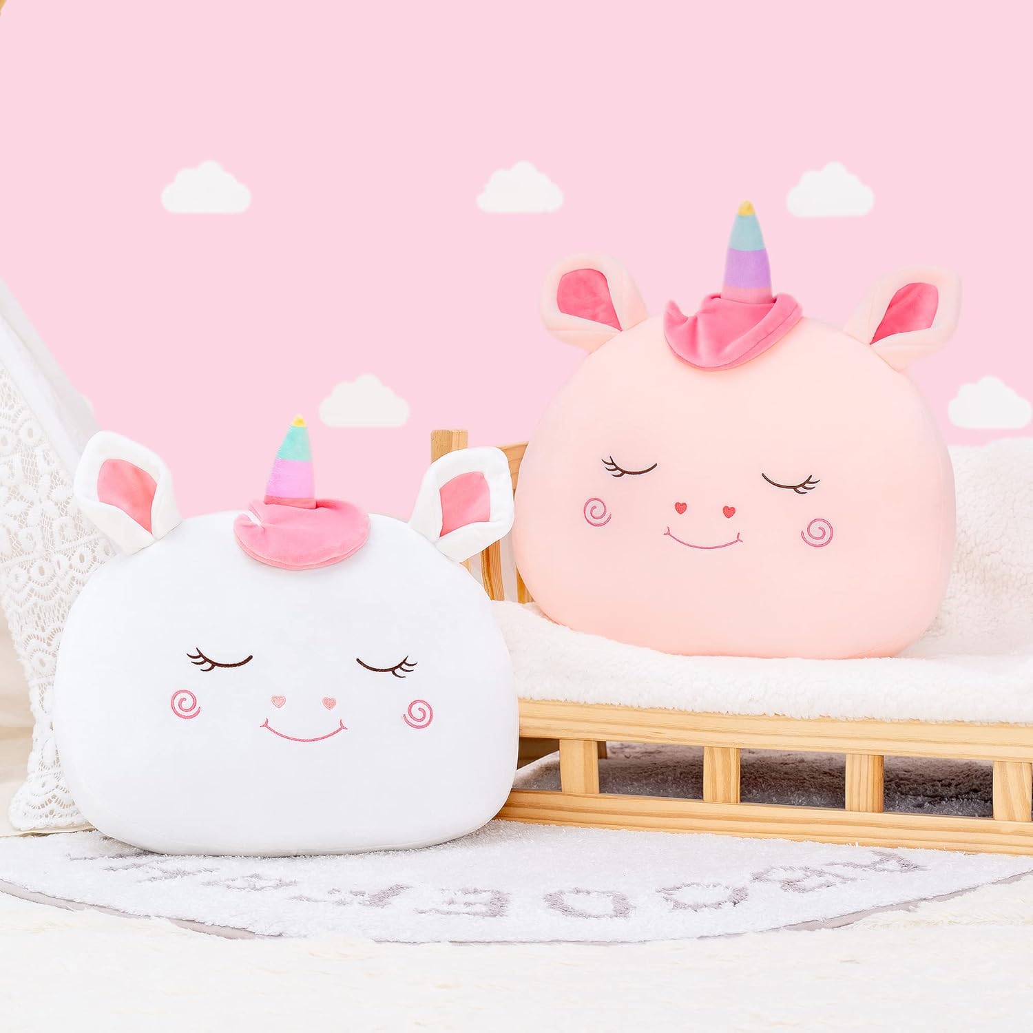Stuffed Unicorn Plush Pillow Toy for Kids