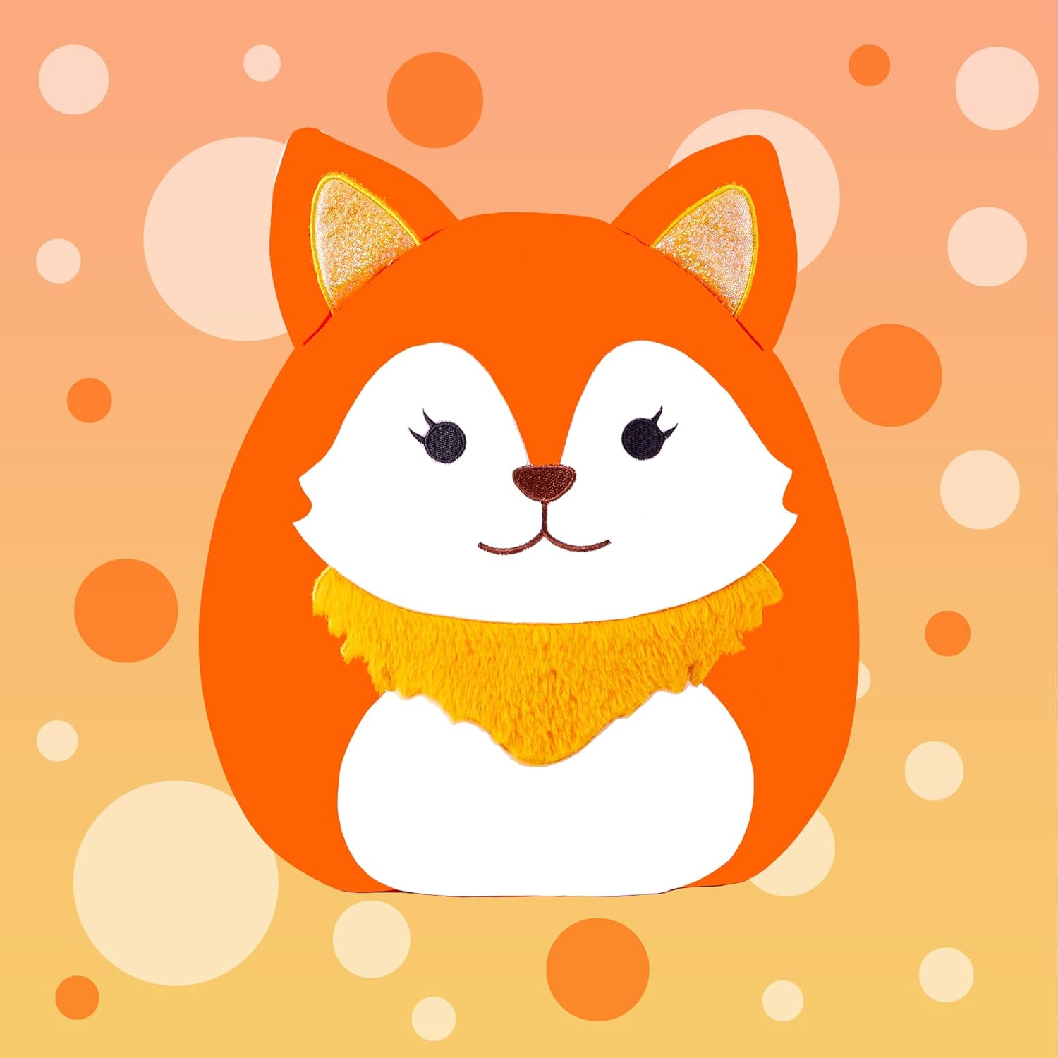 Large Fox Plush Pillow Stuffed Animal Toy