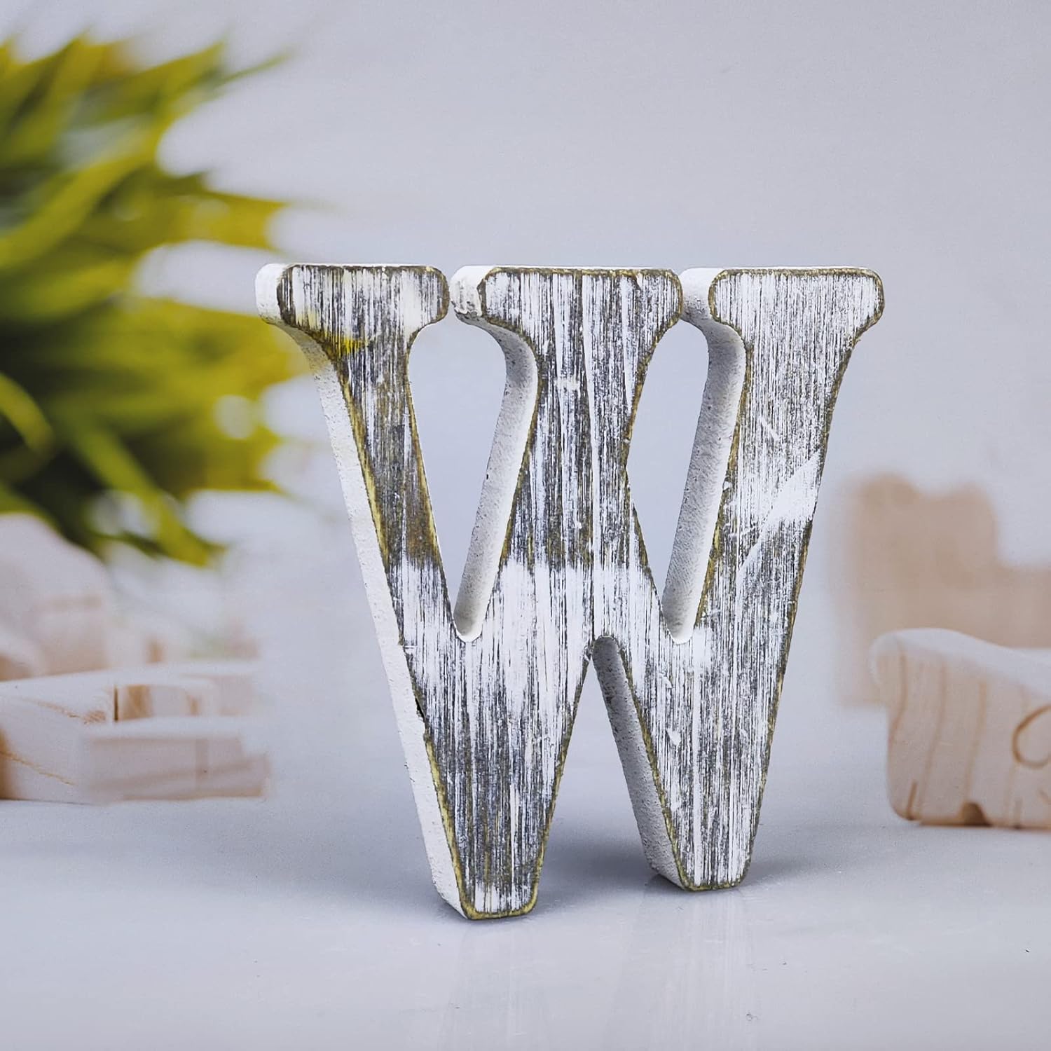 4 Inch Unfinished Wood Letters for Wall Decor