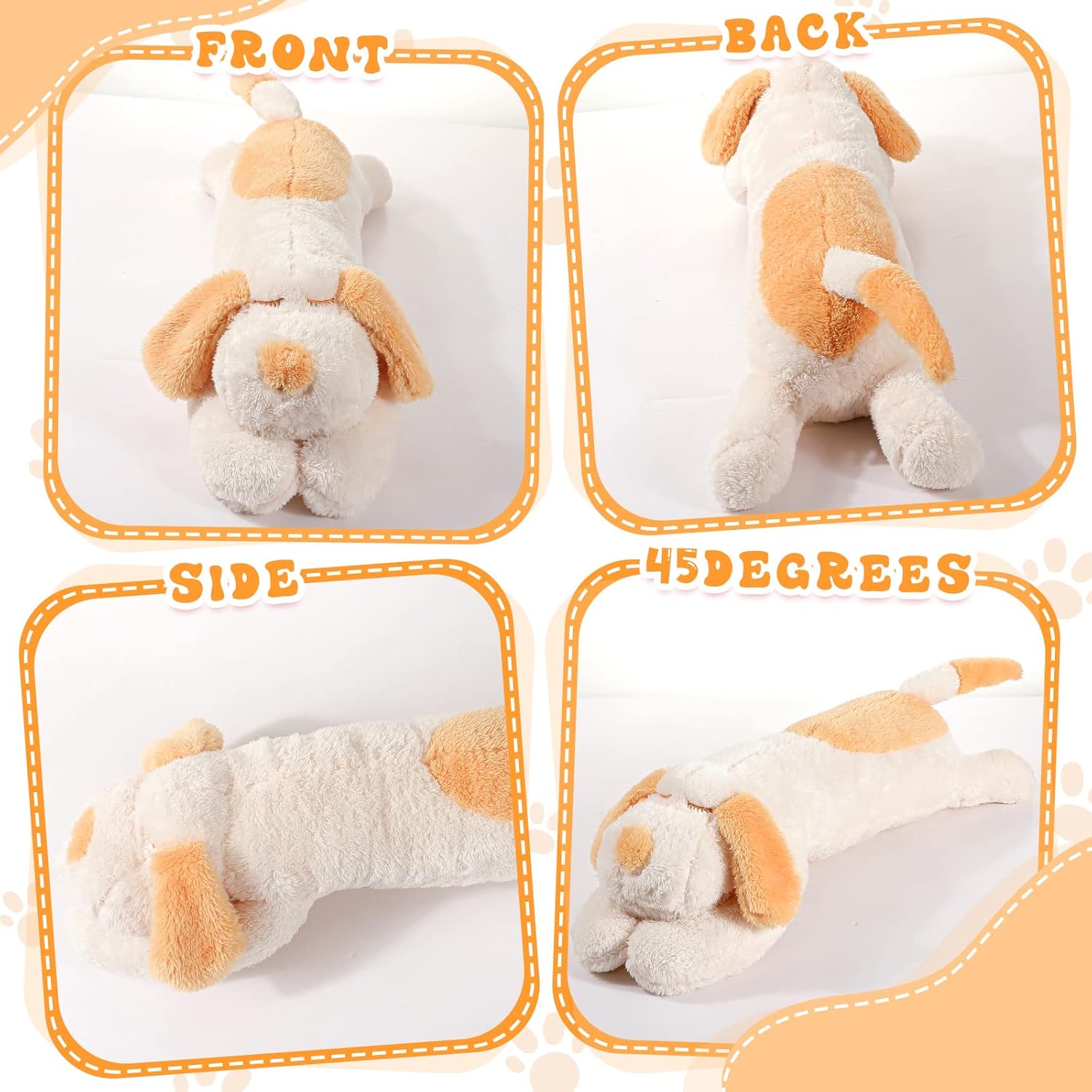 Queekay Hugging Puppy Plush Body Pillow