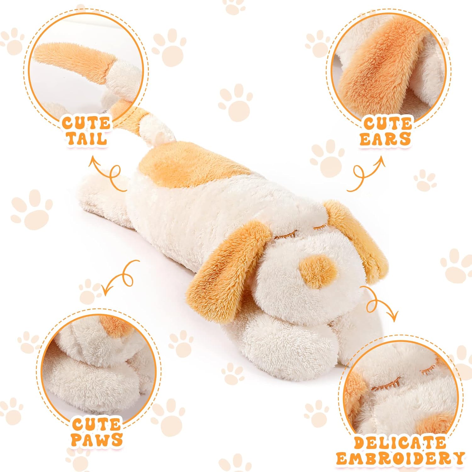 Queekay Hugging Puppy Plush Body Pillow