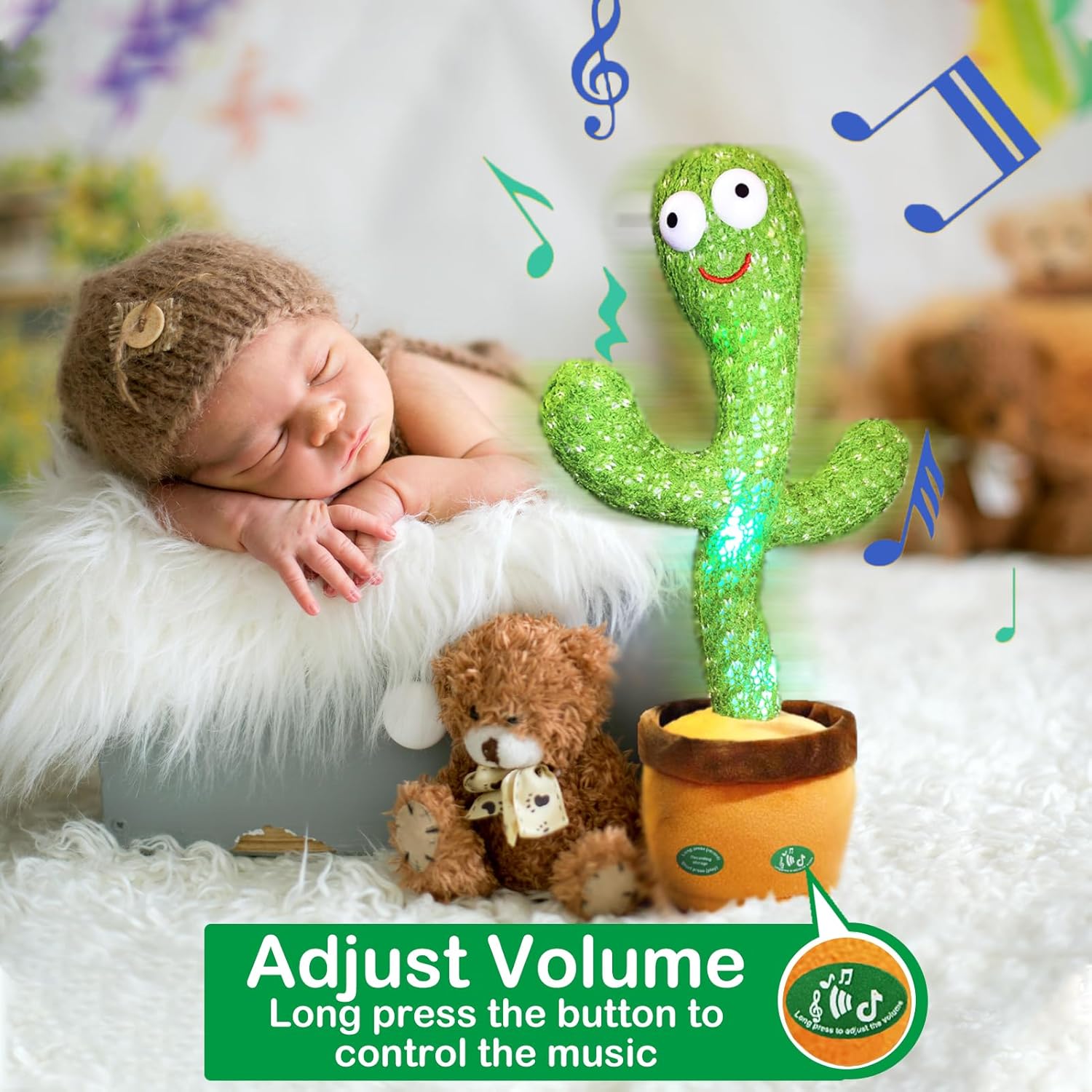 Dancing Talking Cactus Toy with LED