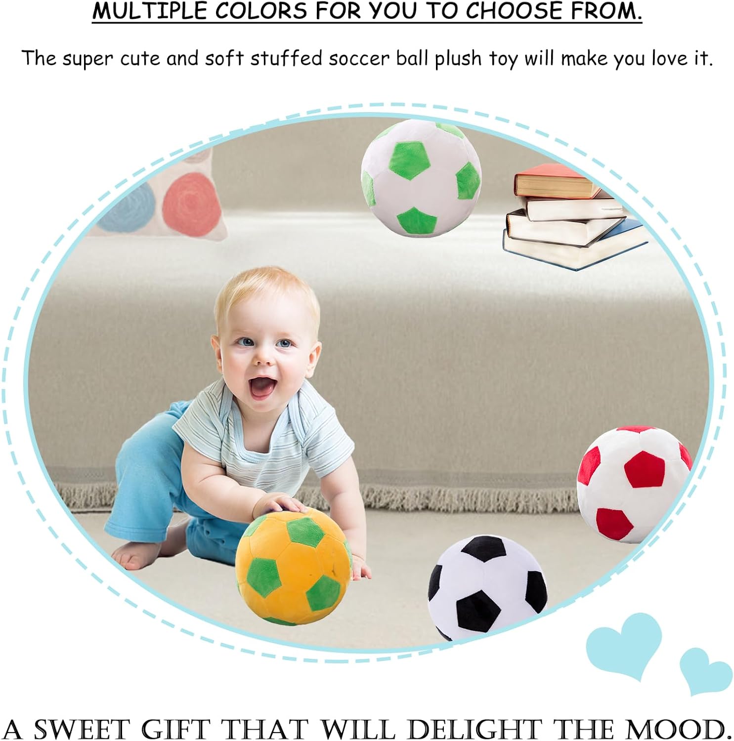 Plush Soccer Ball Stuffed Toy for Kids
