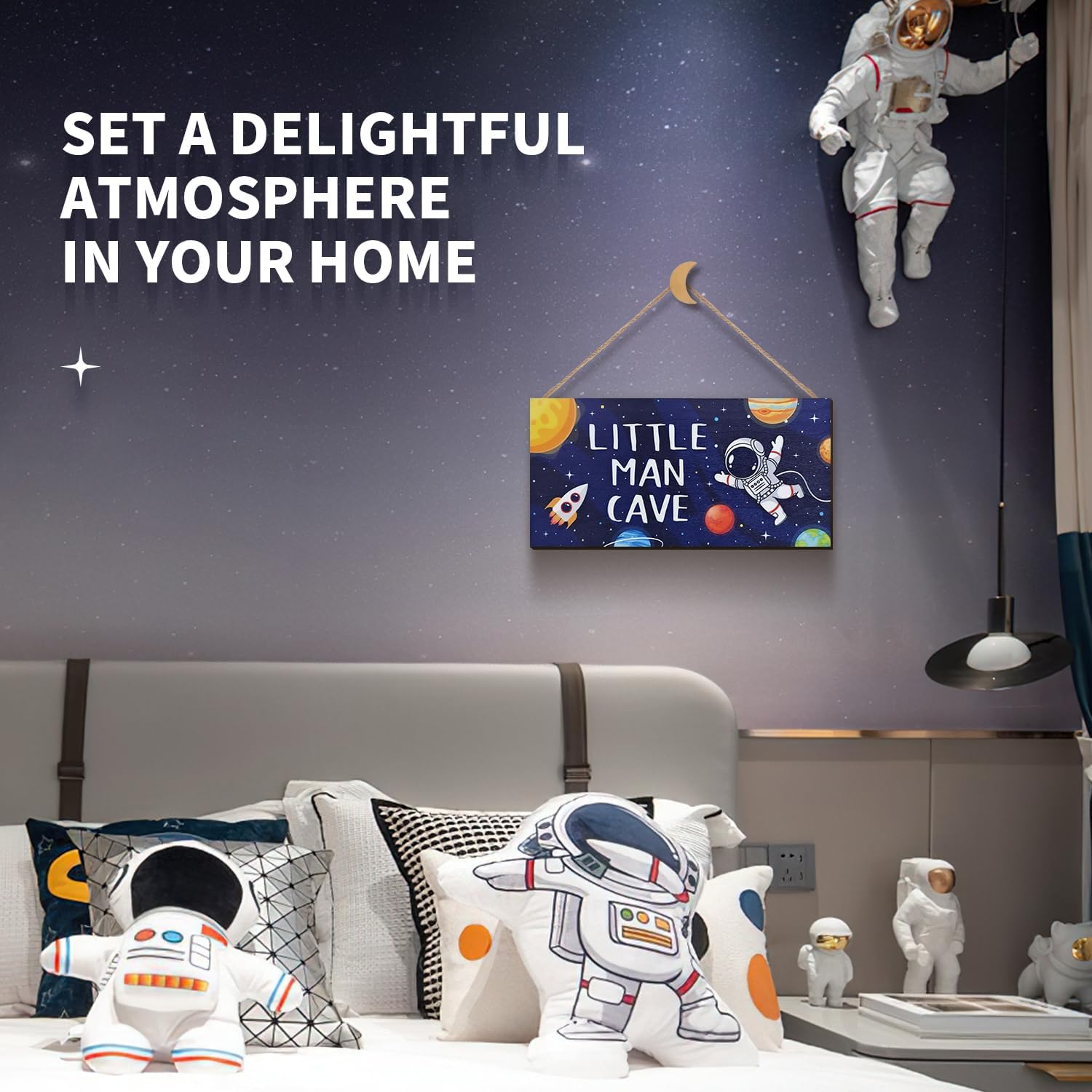 ZIEYOMI Little Man Cave Space Sign