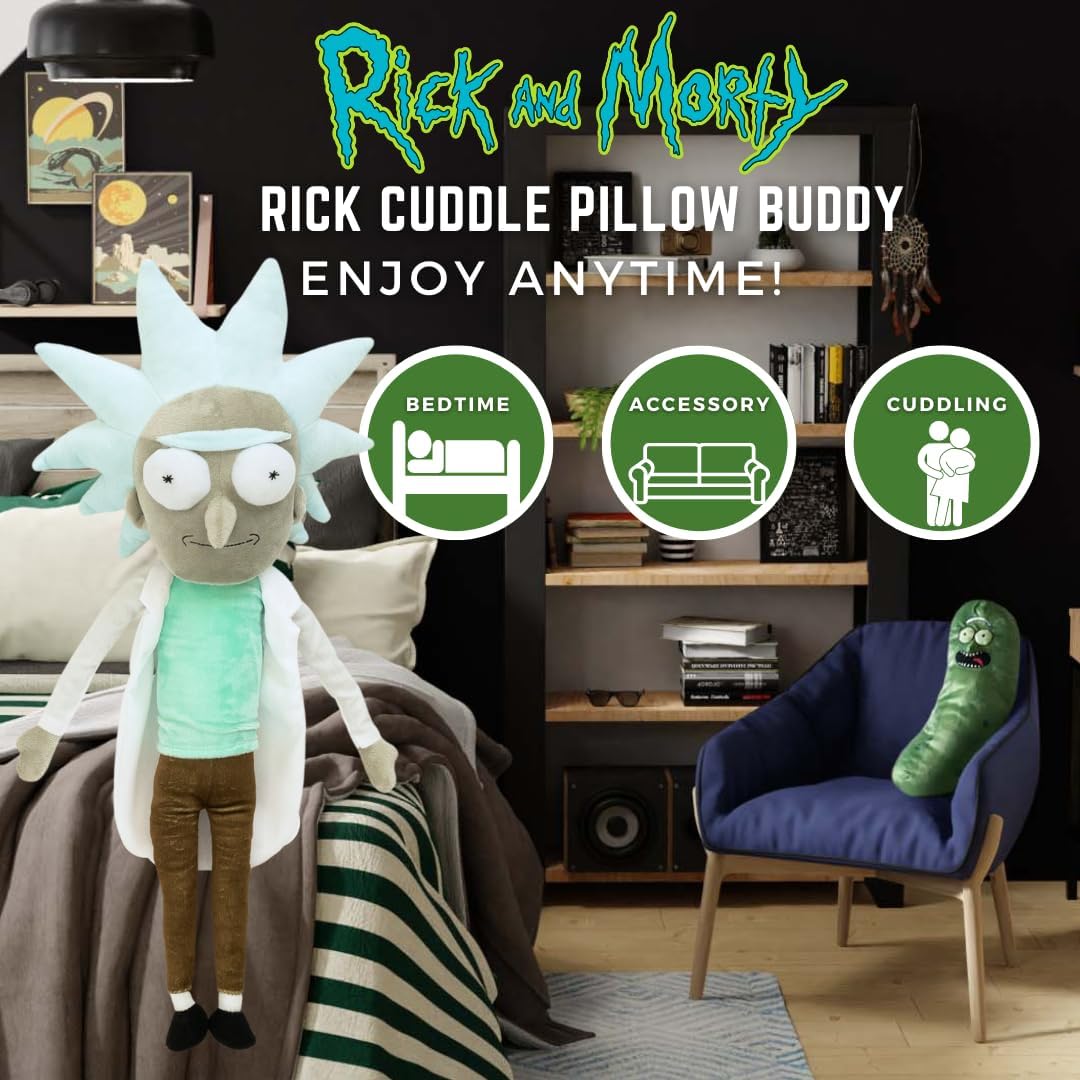 Franco Rick Morty Super Soft Plush Pillow