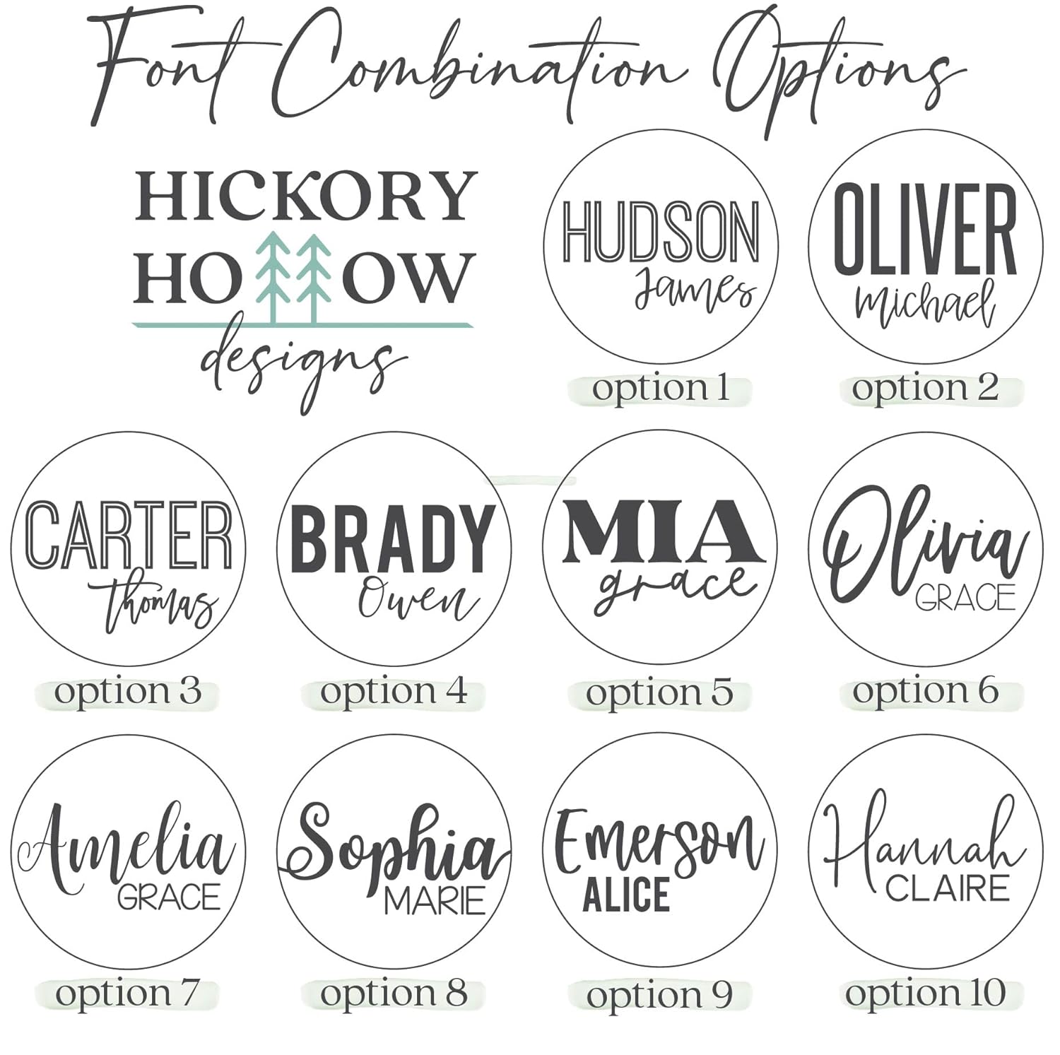 Custom Round Nursery Name Sign 3D Wall Art for Kids Room