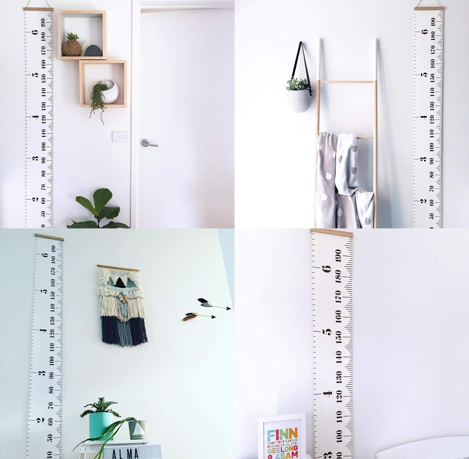 Growth Chart for Kids Wall Ruler with 2 Scales