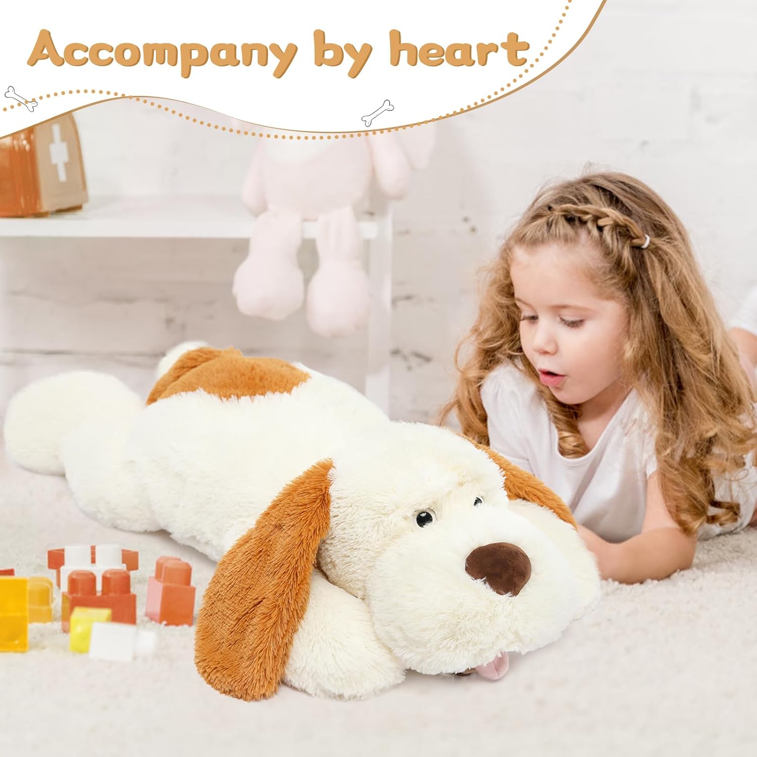 MorisMos Giant Dog Plush Pillow Toy