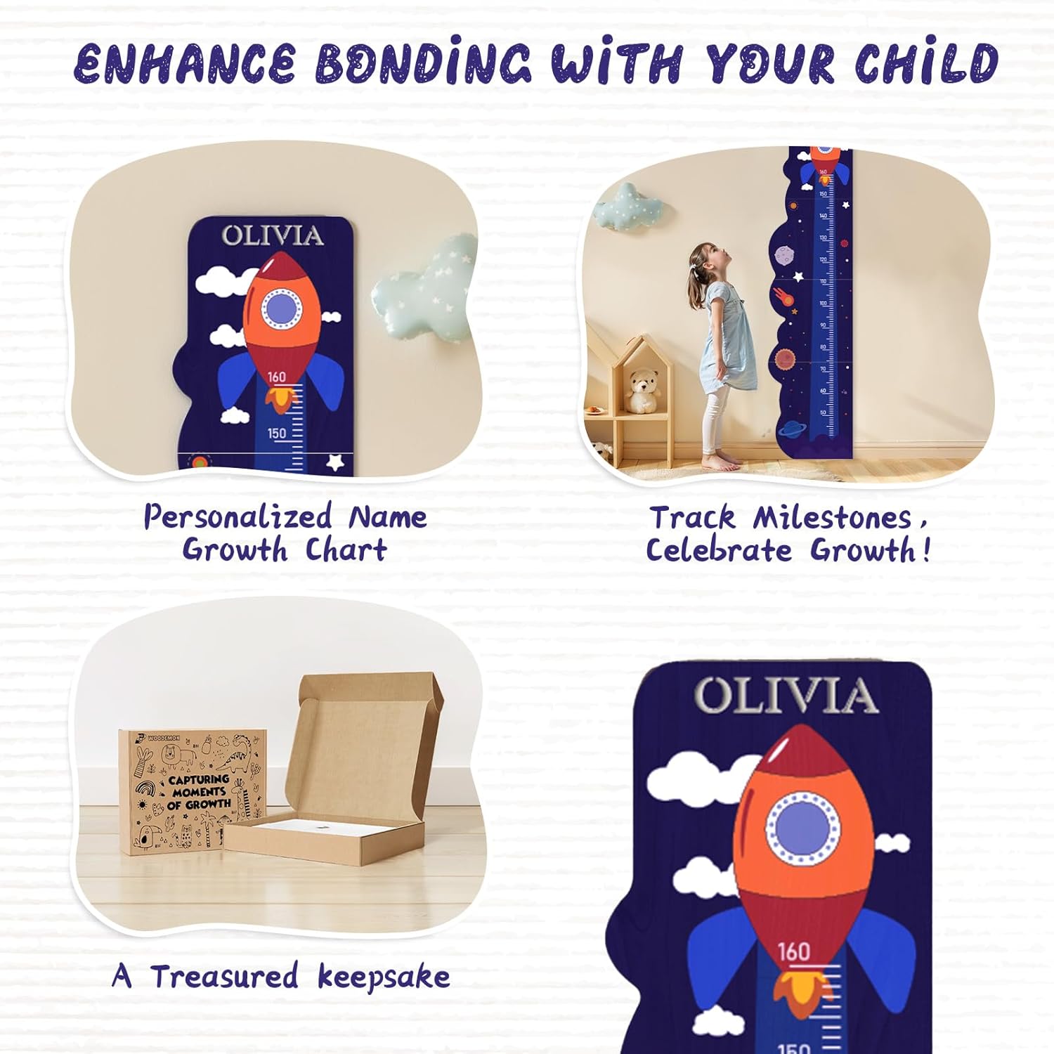 Personalized Name Growth Chart for Wall 1