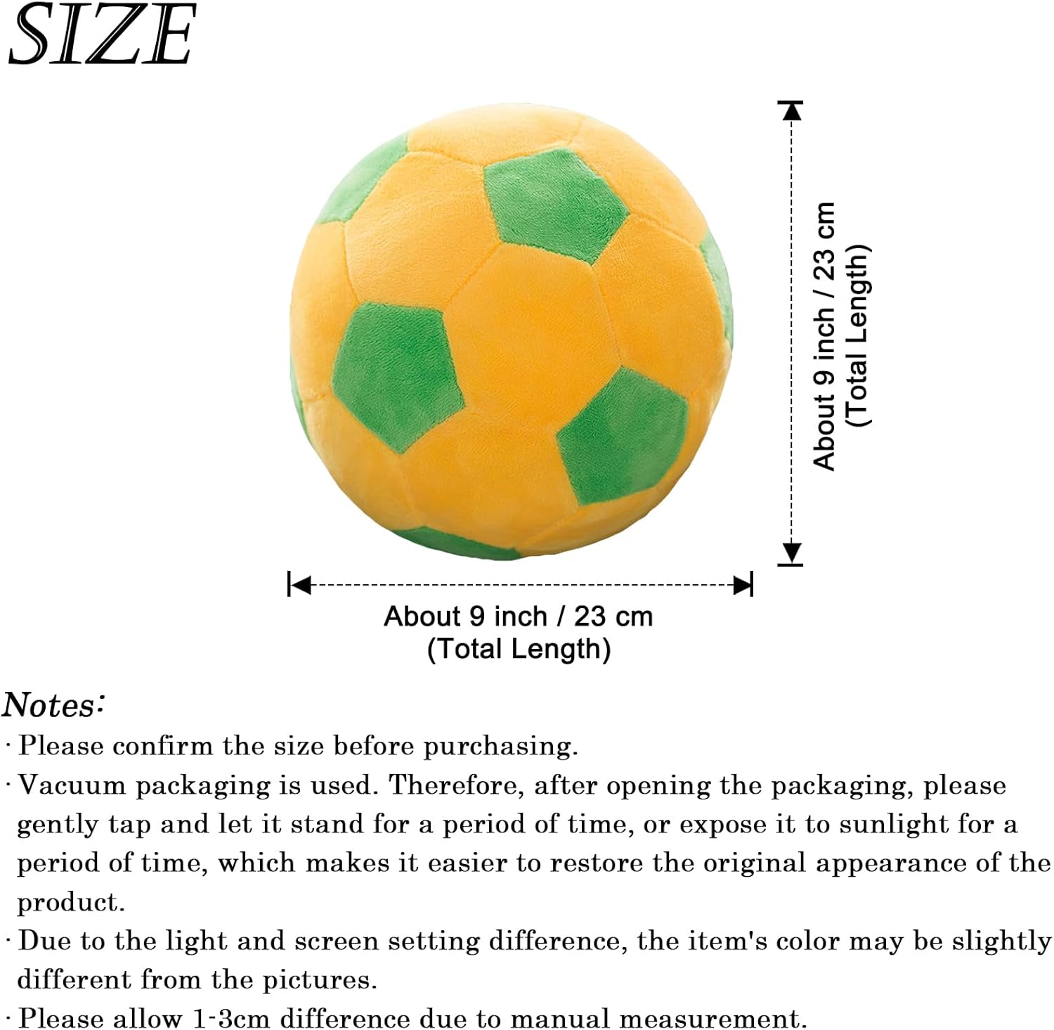 Plush Soccer Ball Stuffed Toy for Kids